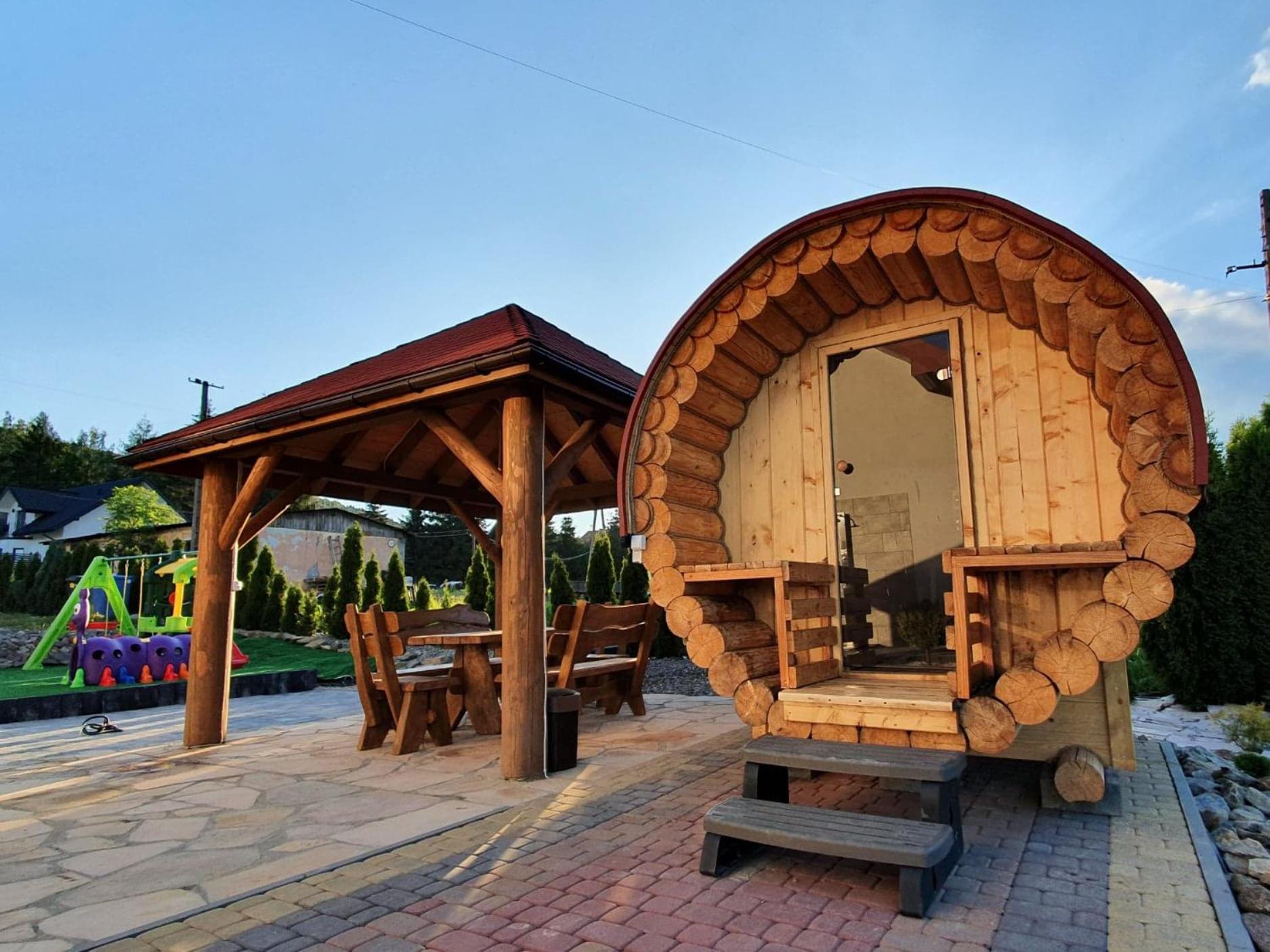 outdoor BBQ area