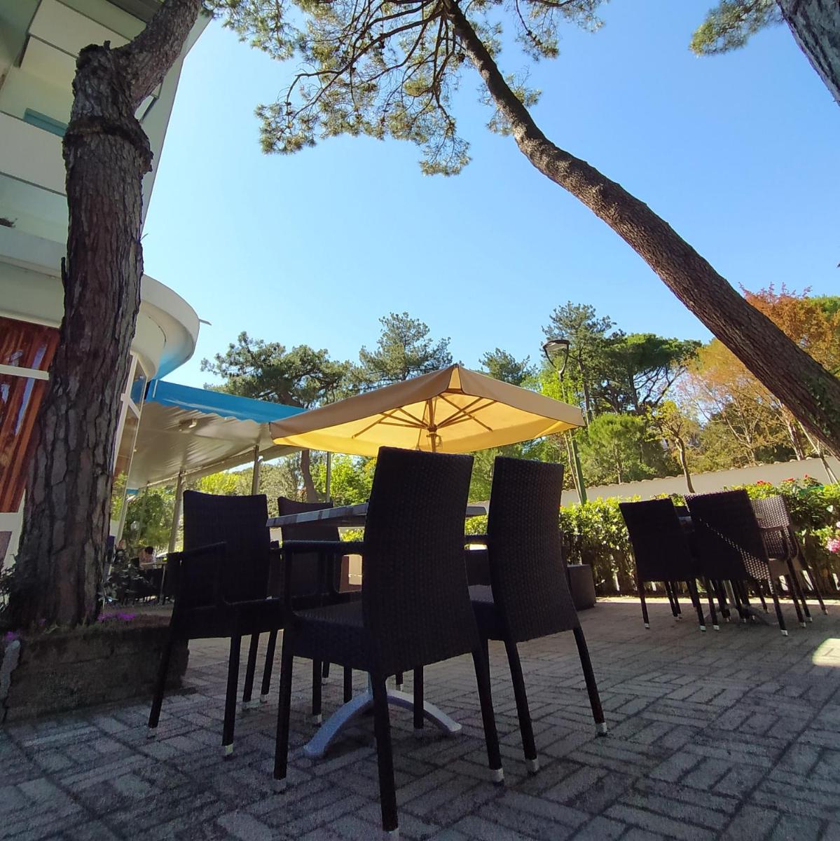 outdoor BBQ area