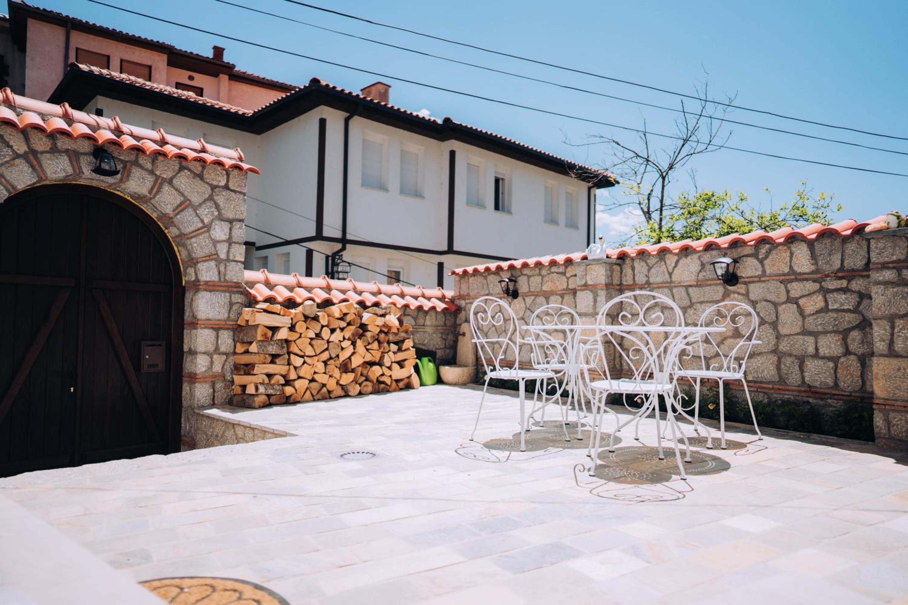 outdoor BBQ area