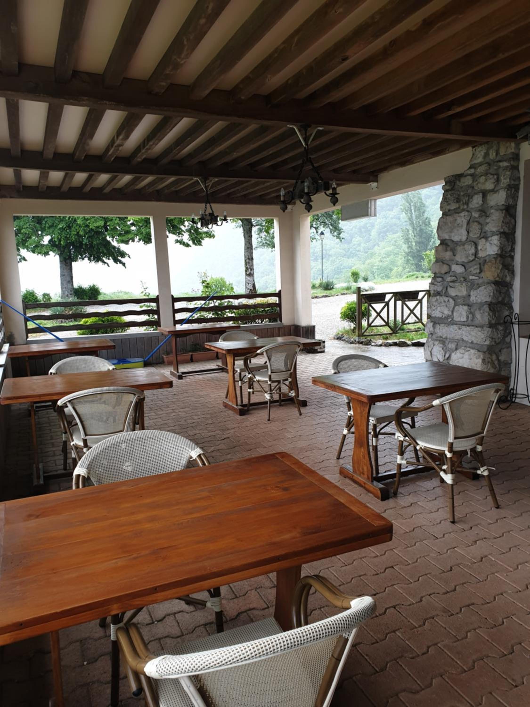 outdoor BBQ area