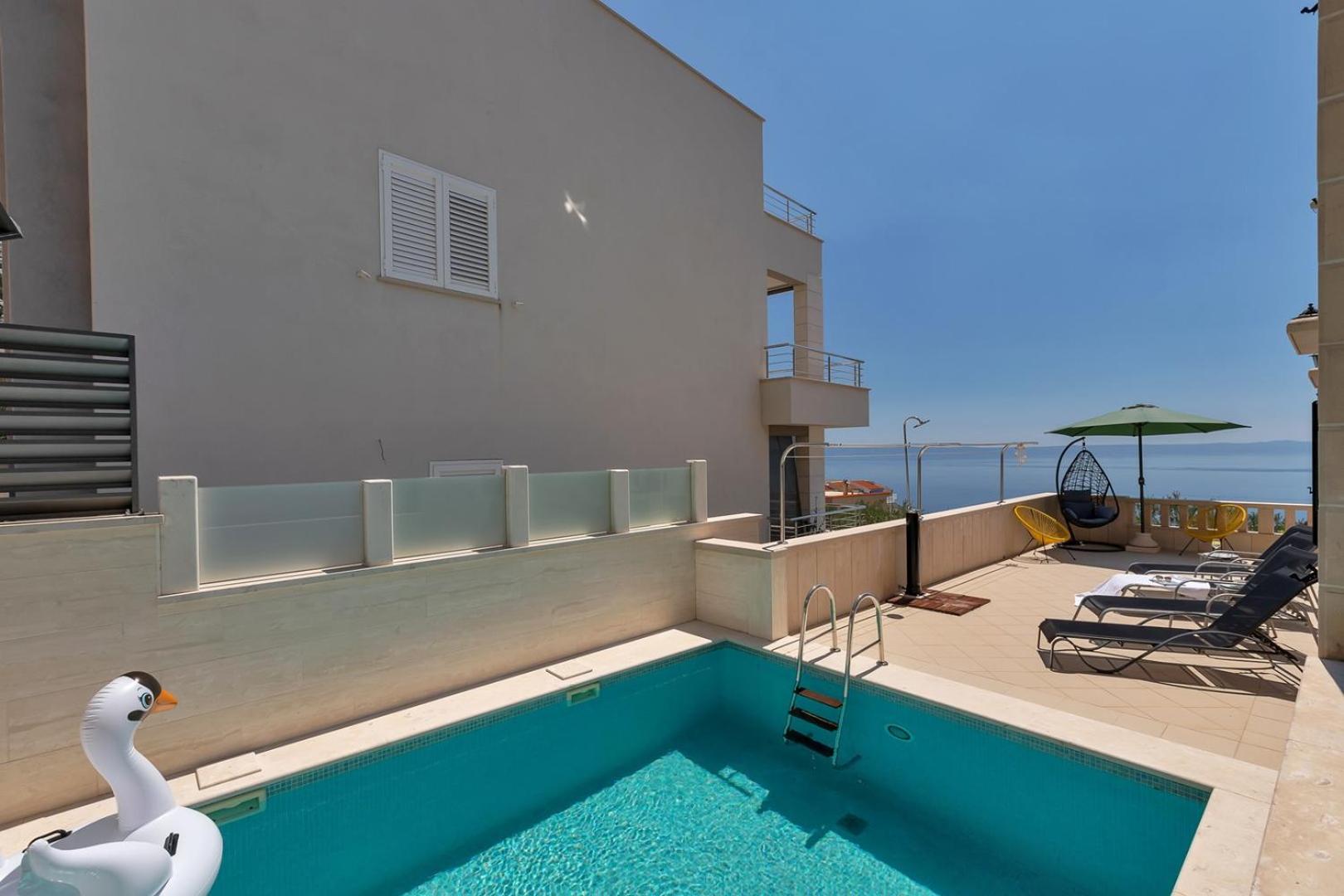 Villa Spring in Makarska, private pool view 2