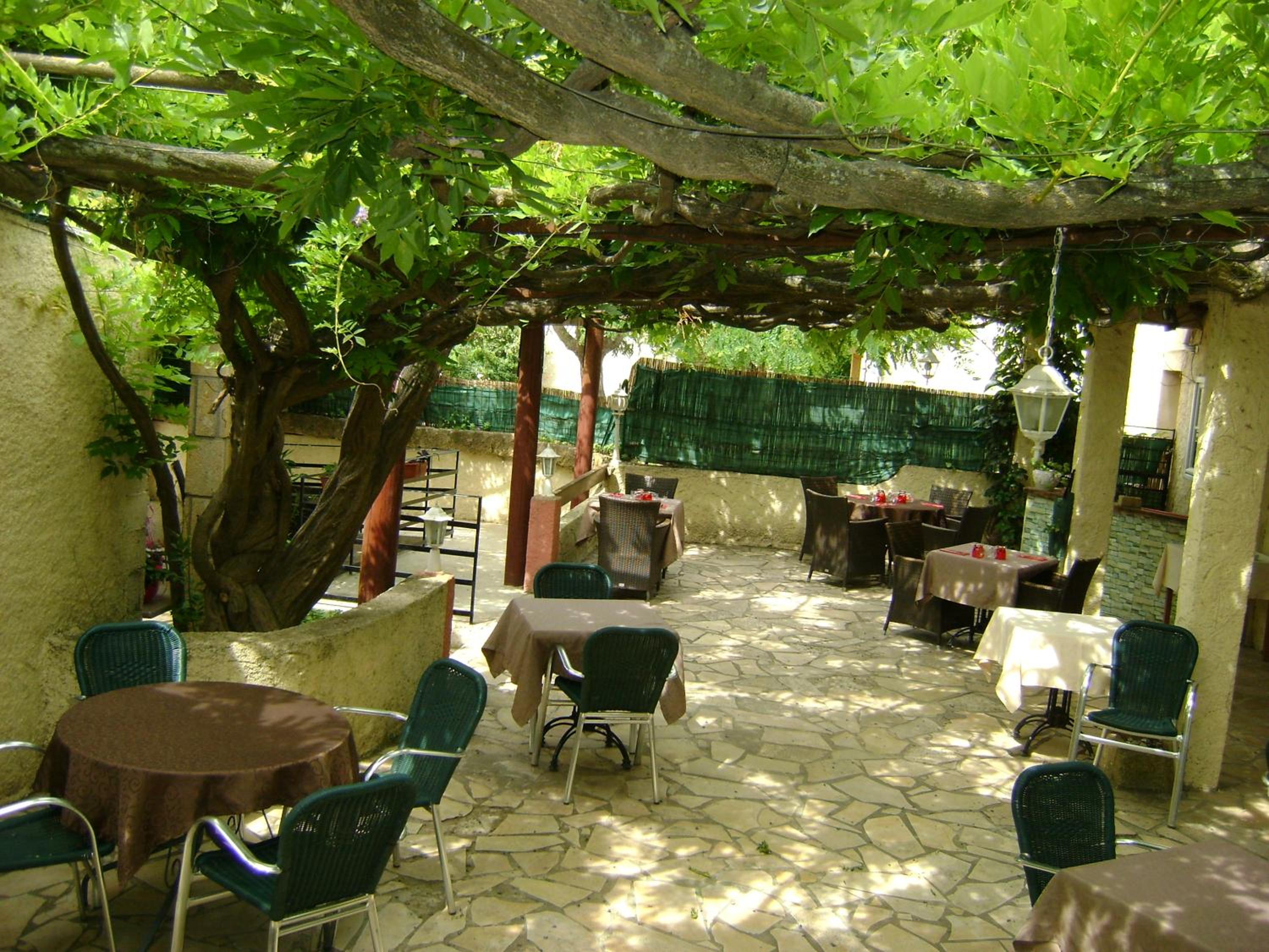 outdoor BBQ area
