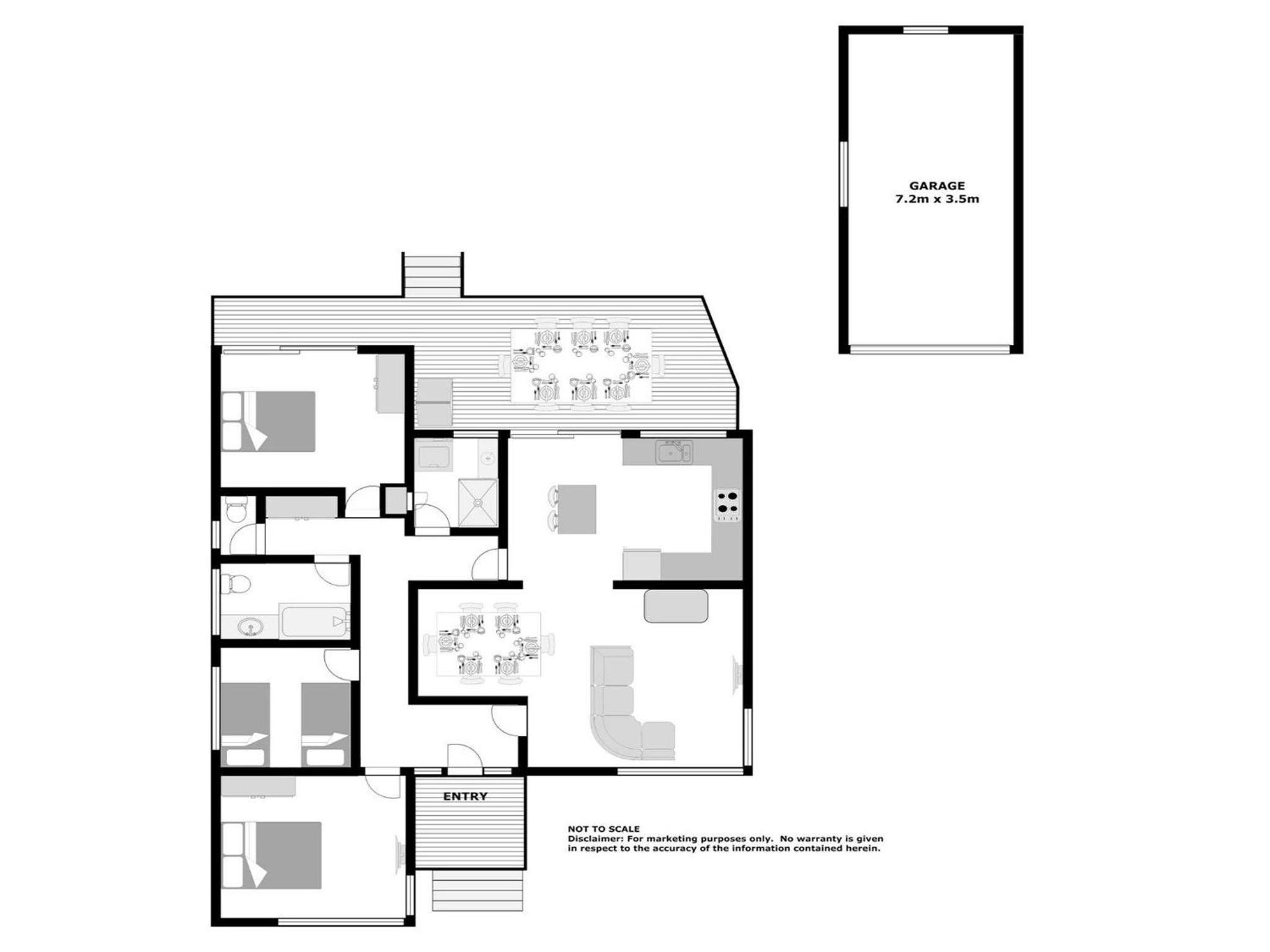 Rubys Retreat, 44 Achilles Street - pet friendly, aircon, wifi & boat parking