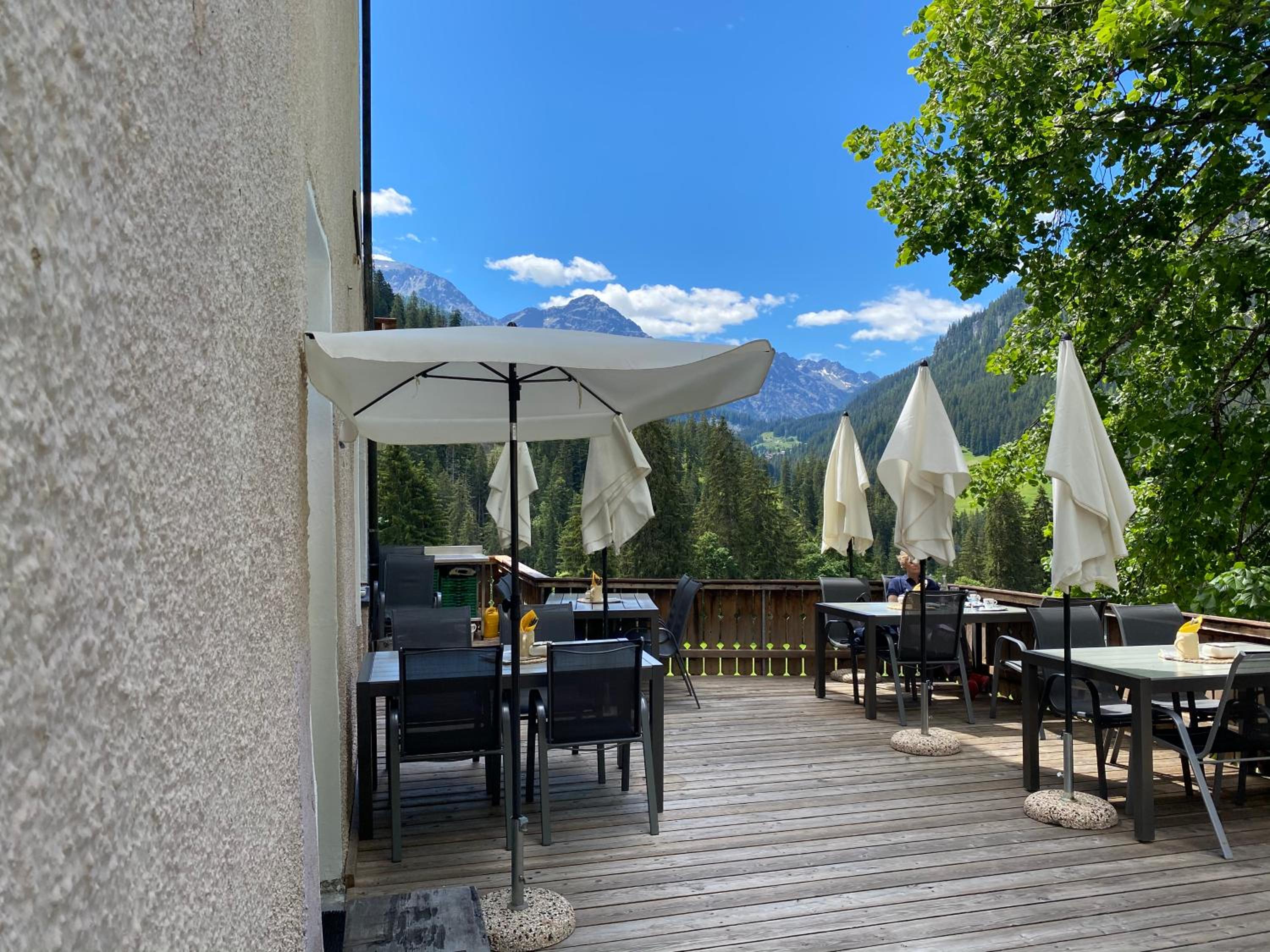 outdoor BBQ area