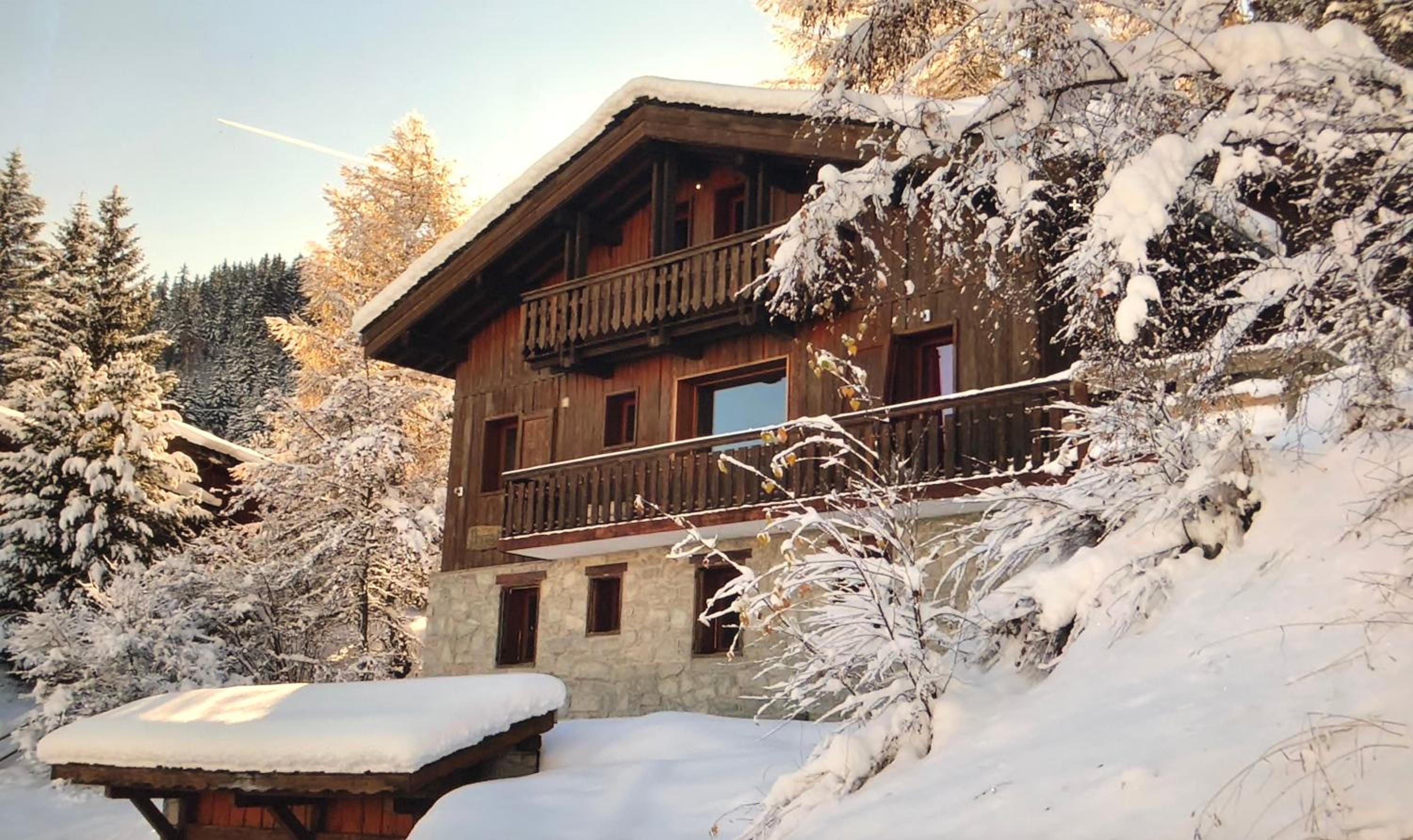 Fabulous chalet La Plagne - ski in-ski out - Sauna with Mont Blanc view
