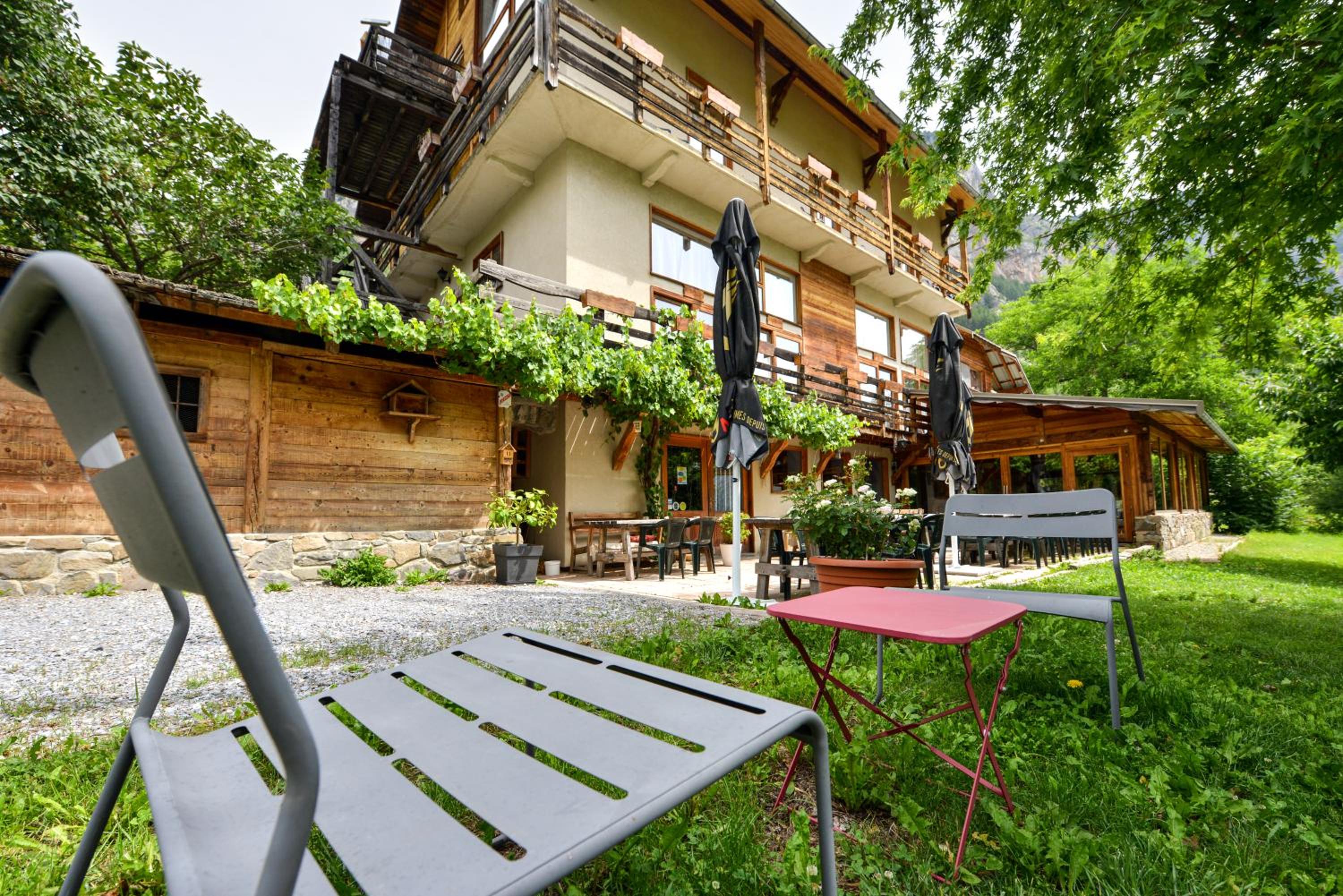 outdoor BBQ area
