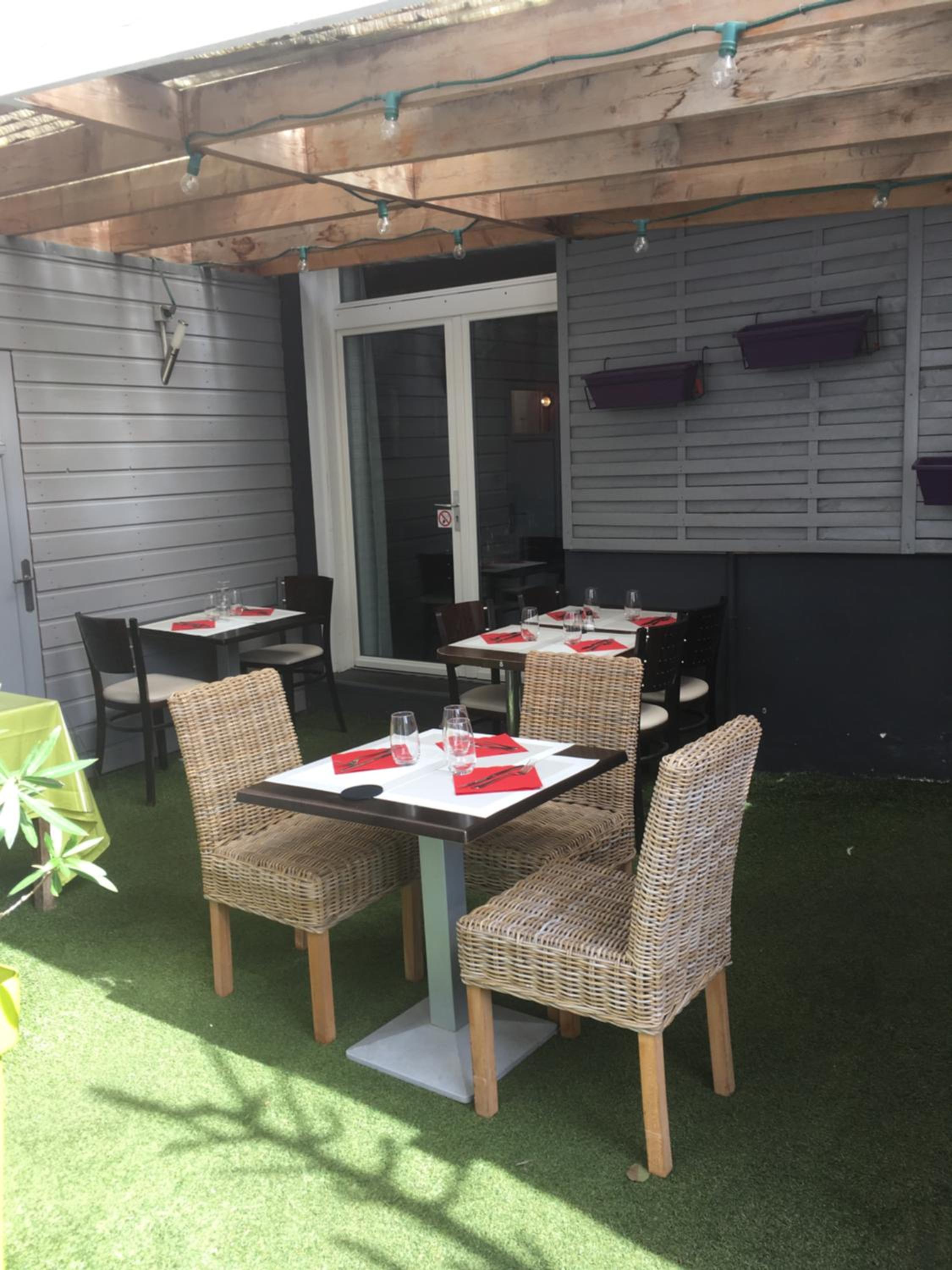 outdoor BBQ area