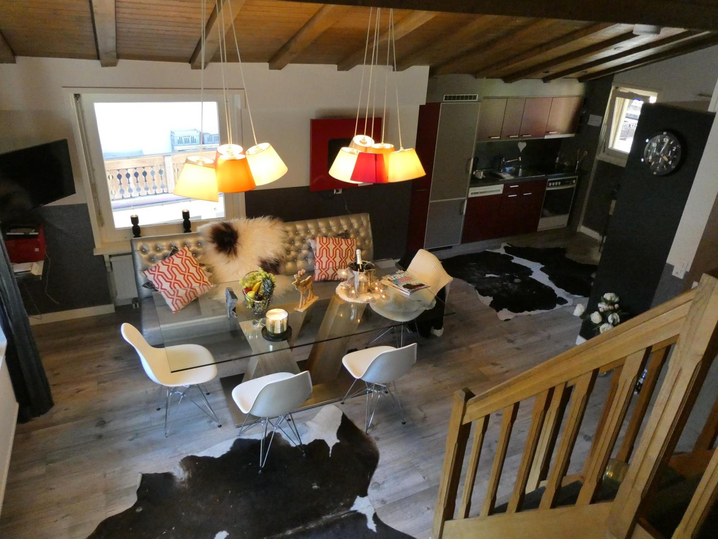 Central & Elegant Apartments,partially with Fireplace, by Zermatt Rental view 3