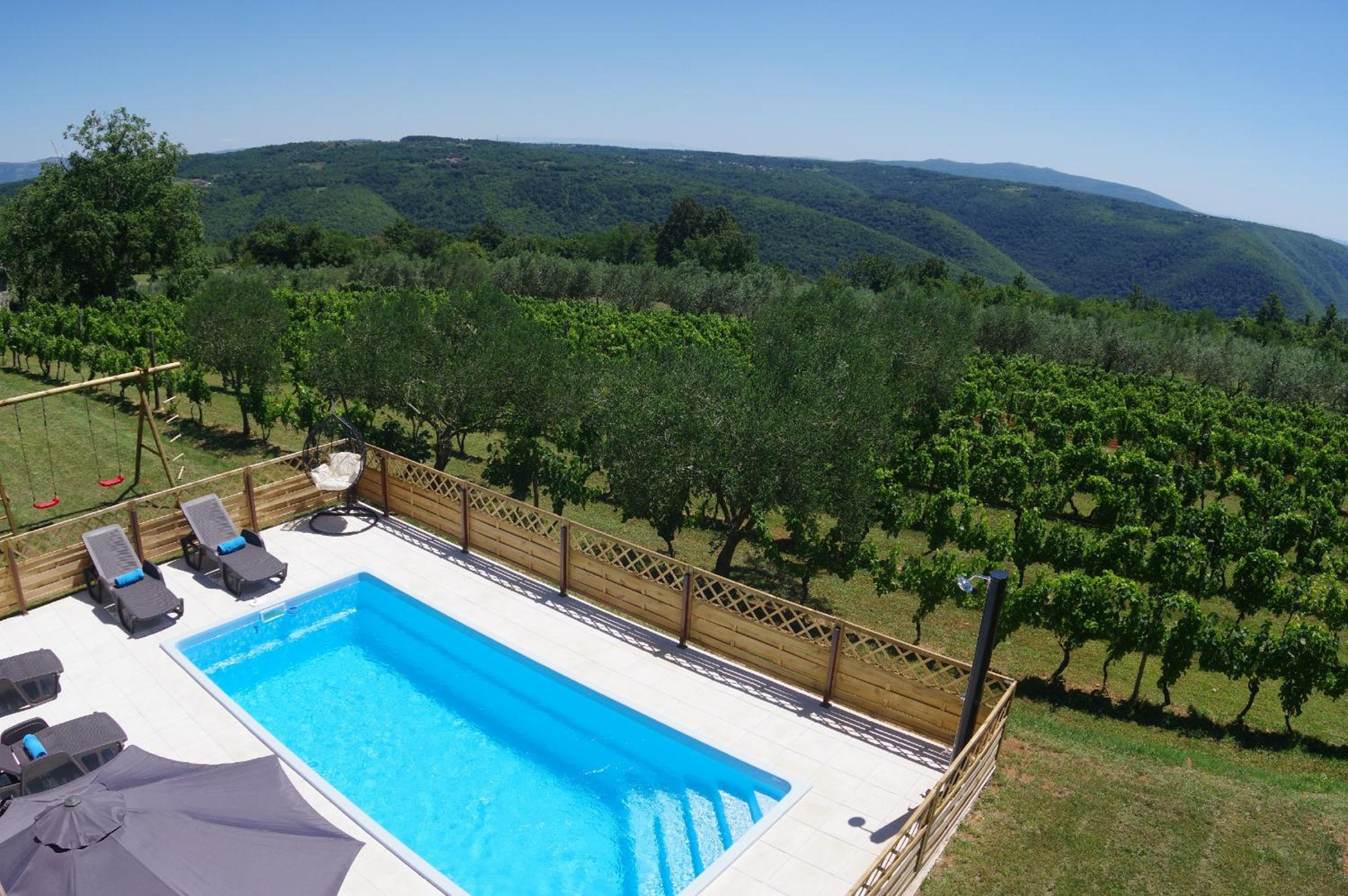 Apartment Jadranka with Private Pool & Valley View in Green Istria view 3