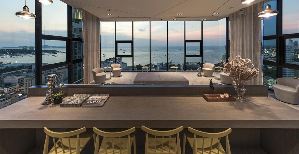 70sqm 2 Bed - 2 Bath - Penthouse Condo The Base Central Pattaya 595 view 3