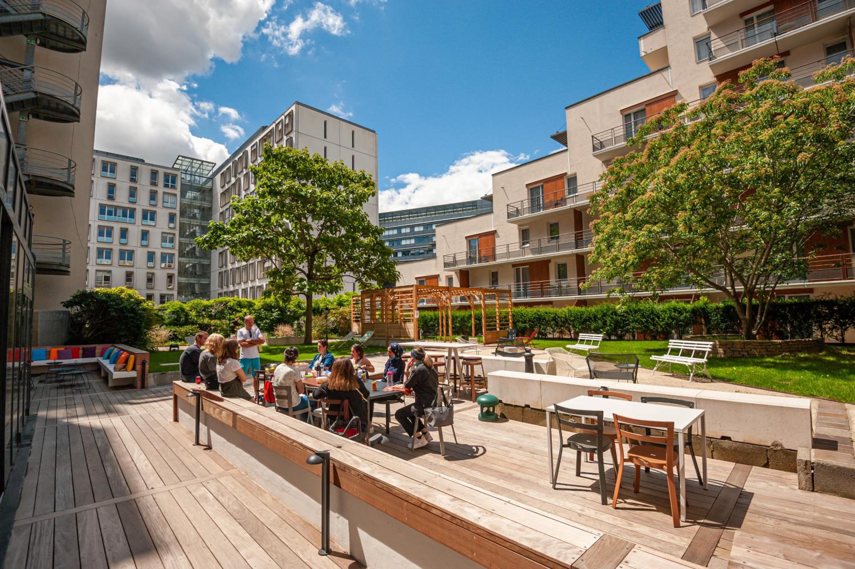 outdoor BBQ area