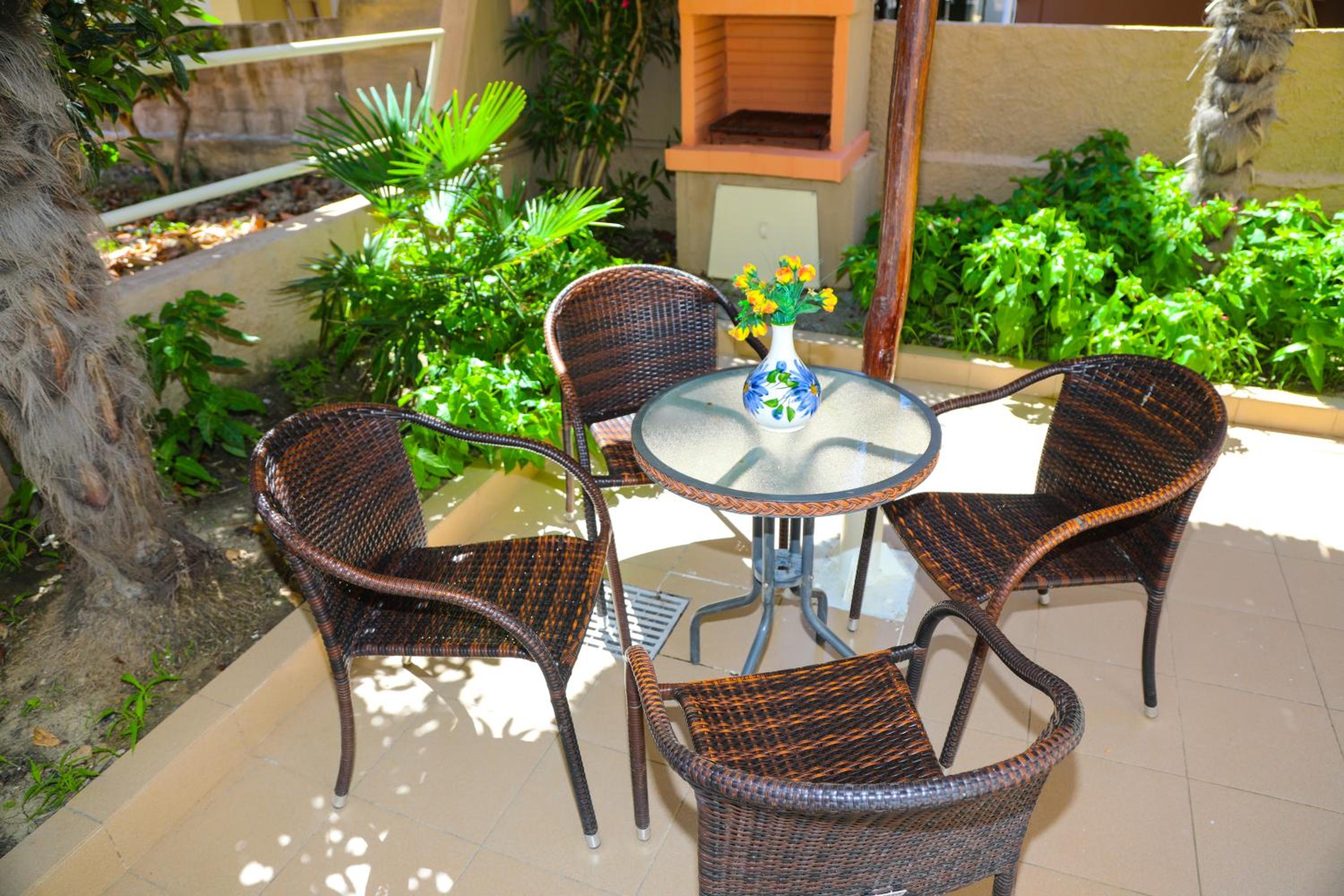 outdoor BBQ area