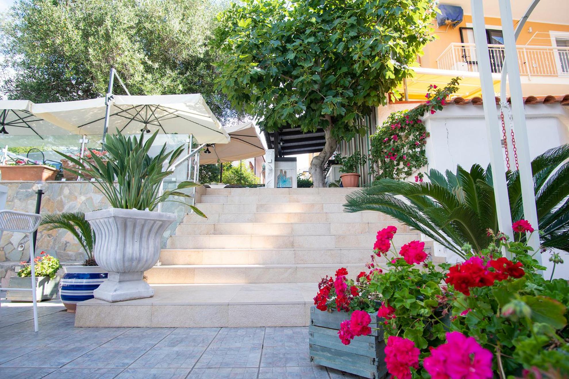 outdoor BBQ area