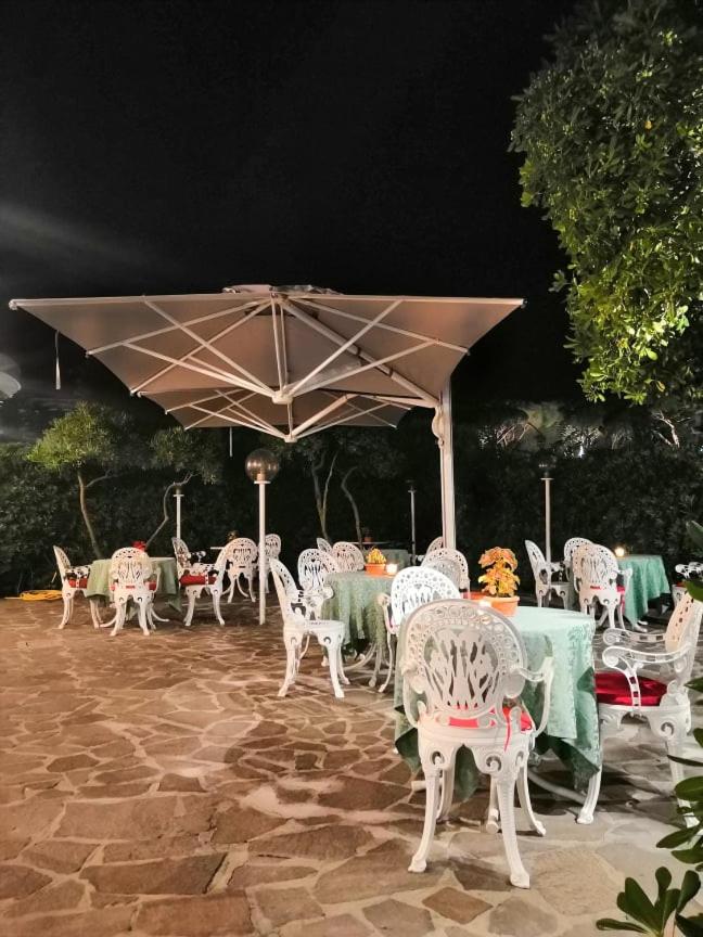 outdoor BBQ area