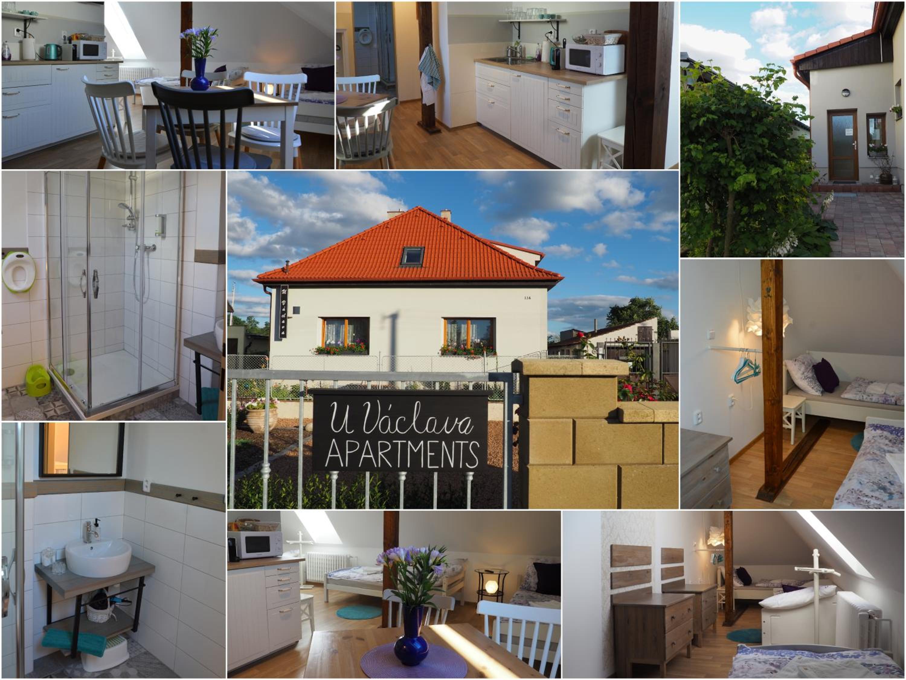 Apartmány U Václava - 7 minut od letiště Václava Havla - parkování zdarma