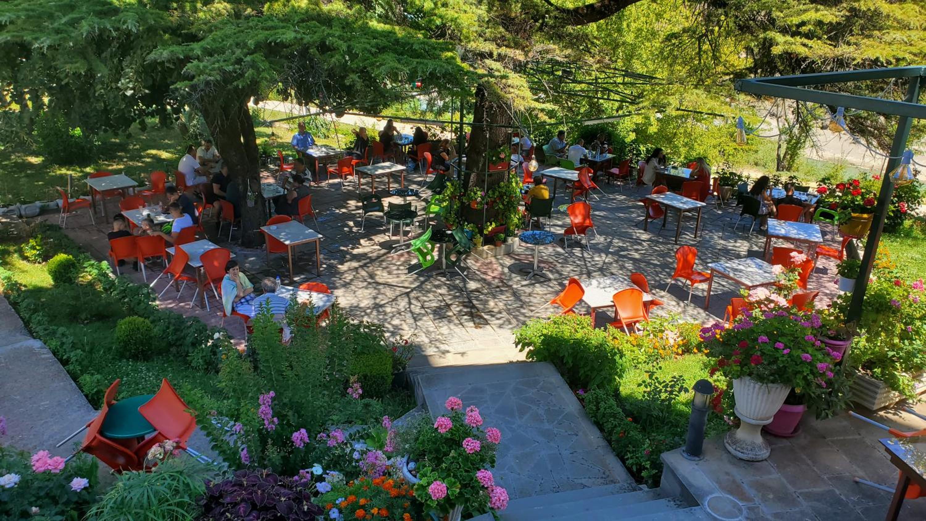 outdoor BBQ area