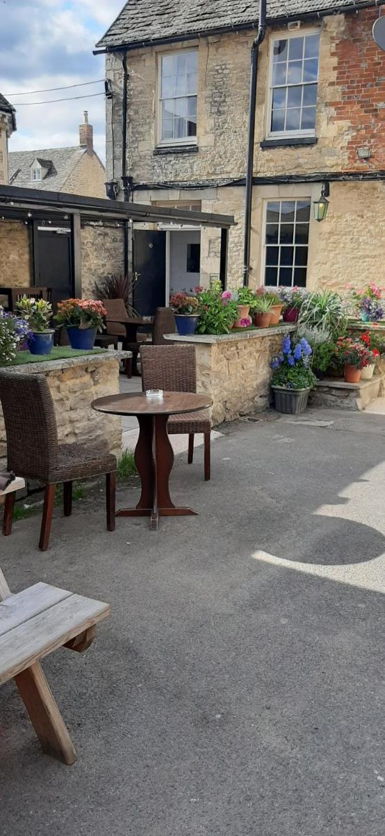 outdoor BBQ area