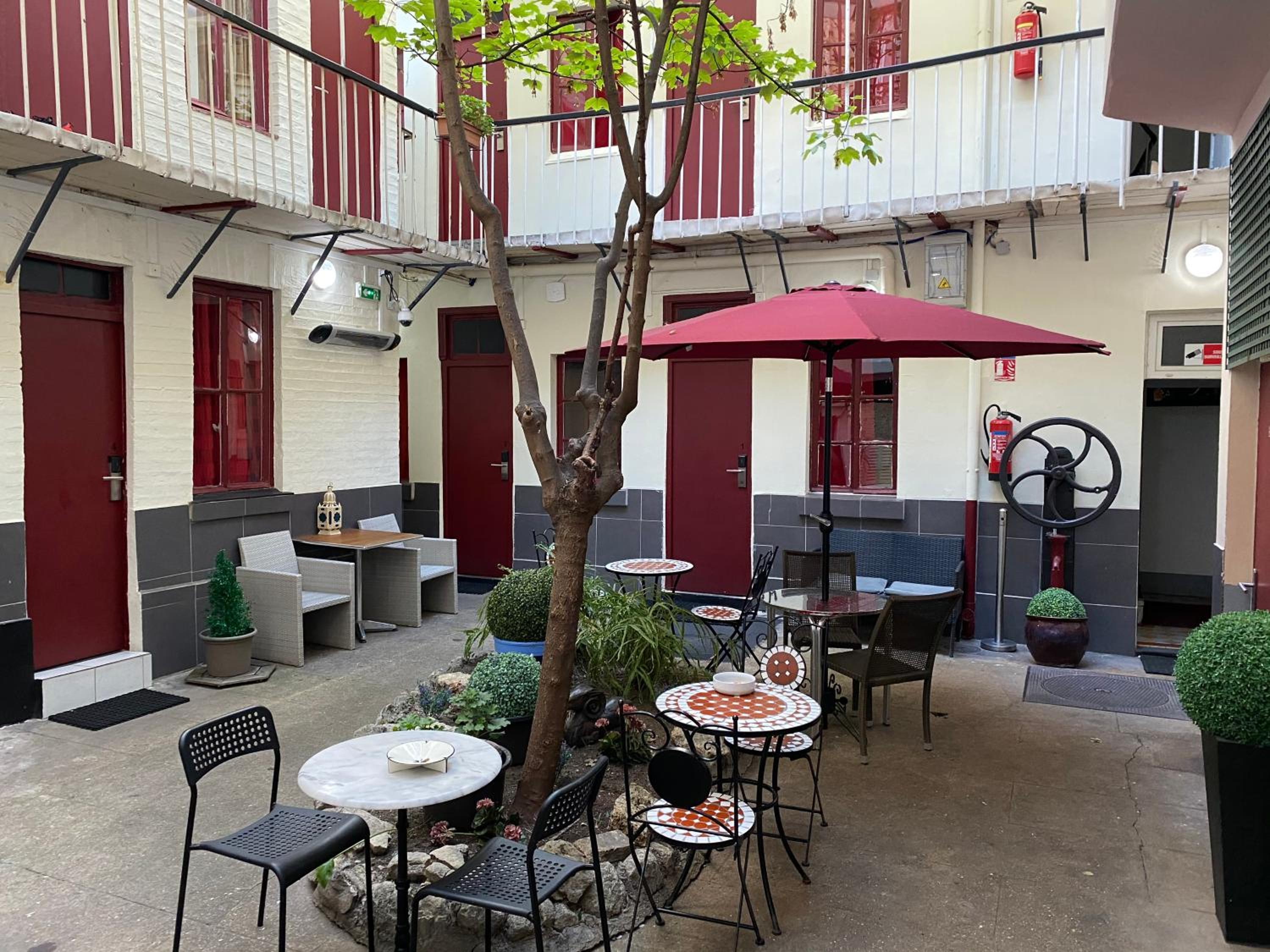 outdoor BBQ area