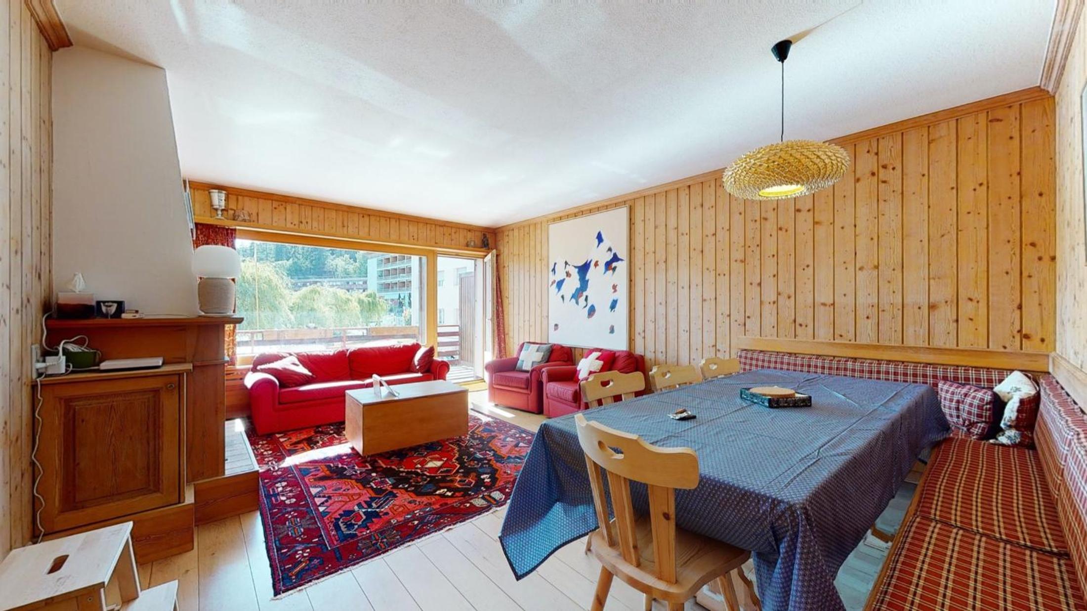 Beautiful apartment in the center of Crans-Montana with a large balcony