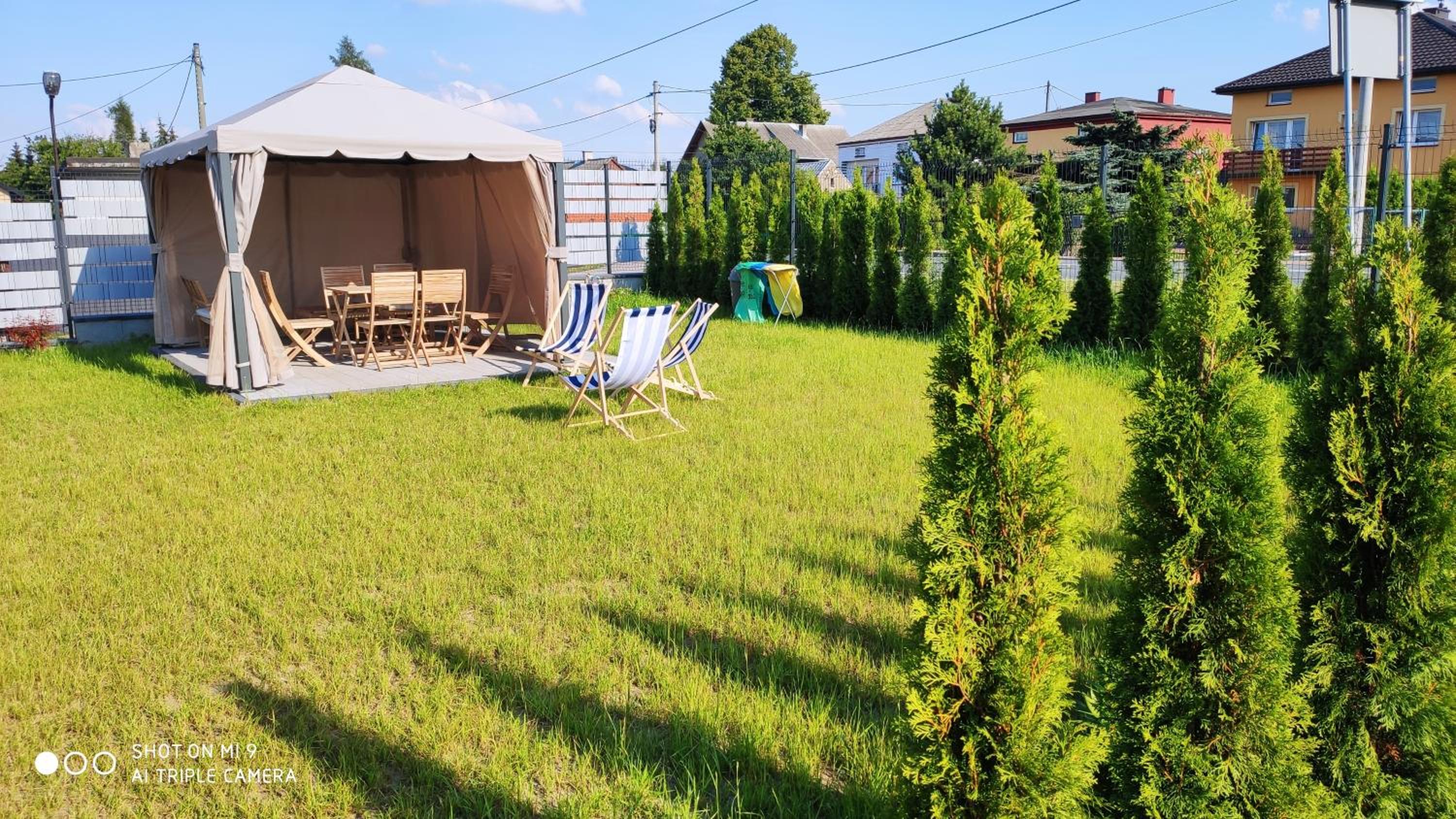 outdoor BBQ area