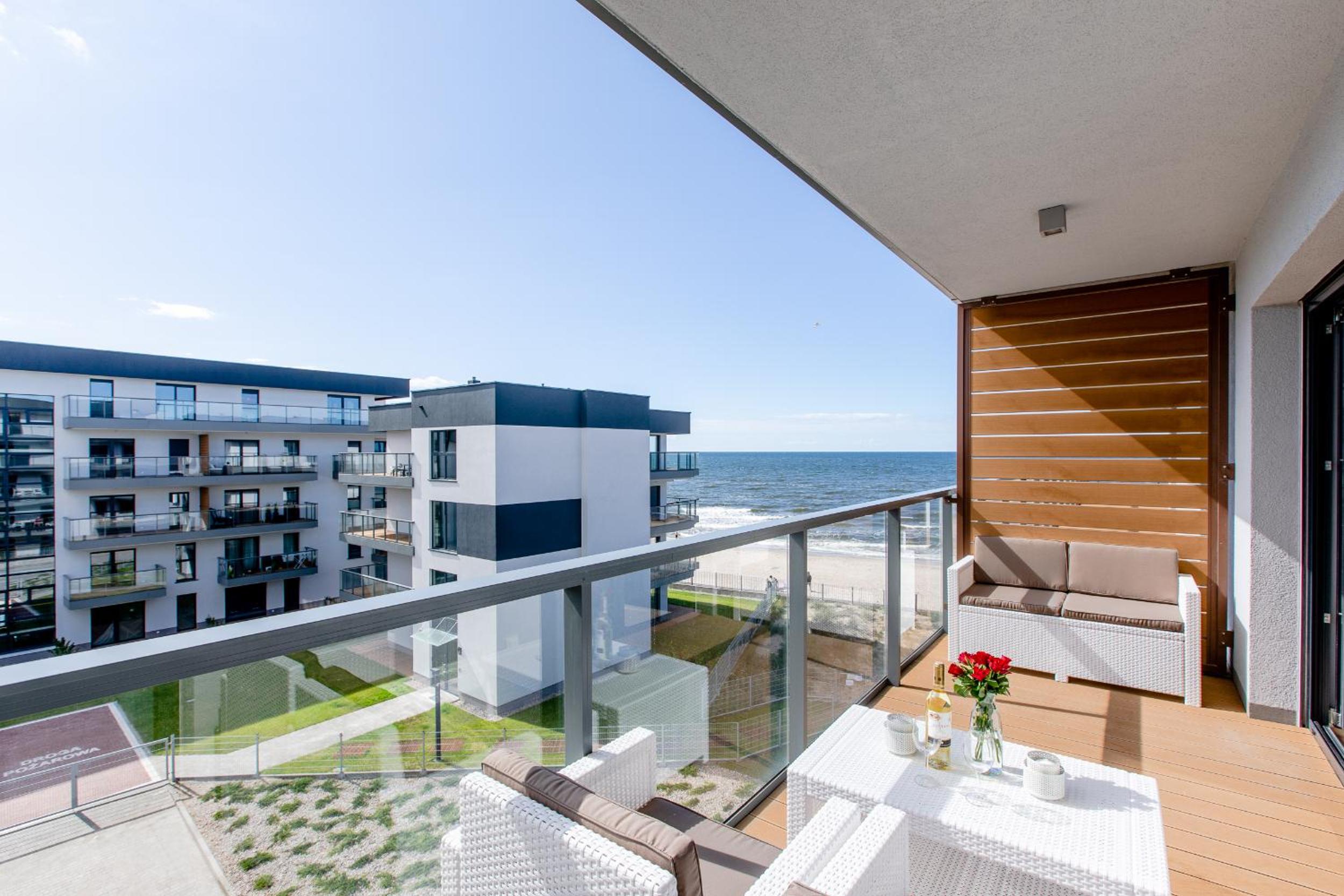 Apartament BŁĘKITNY Gardenia Dziwnów z widokiem na morze EPapartamenty