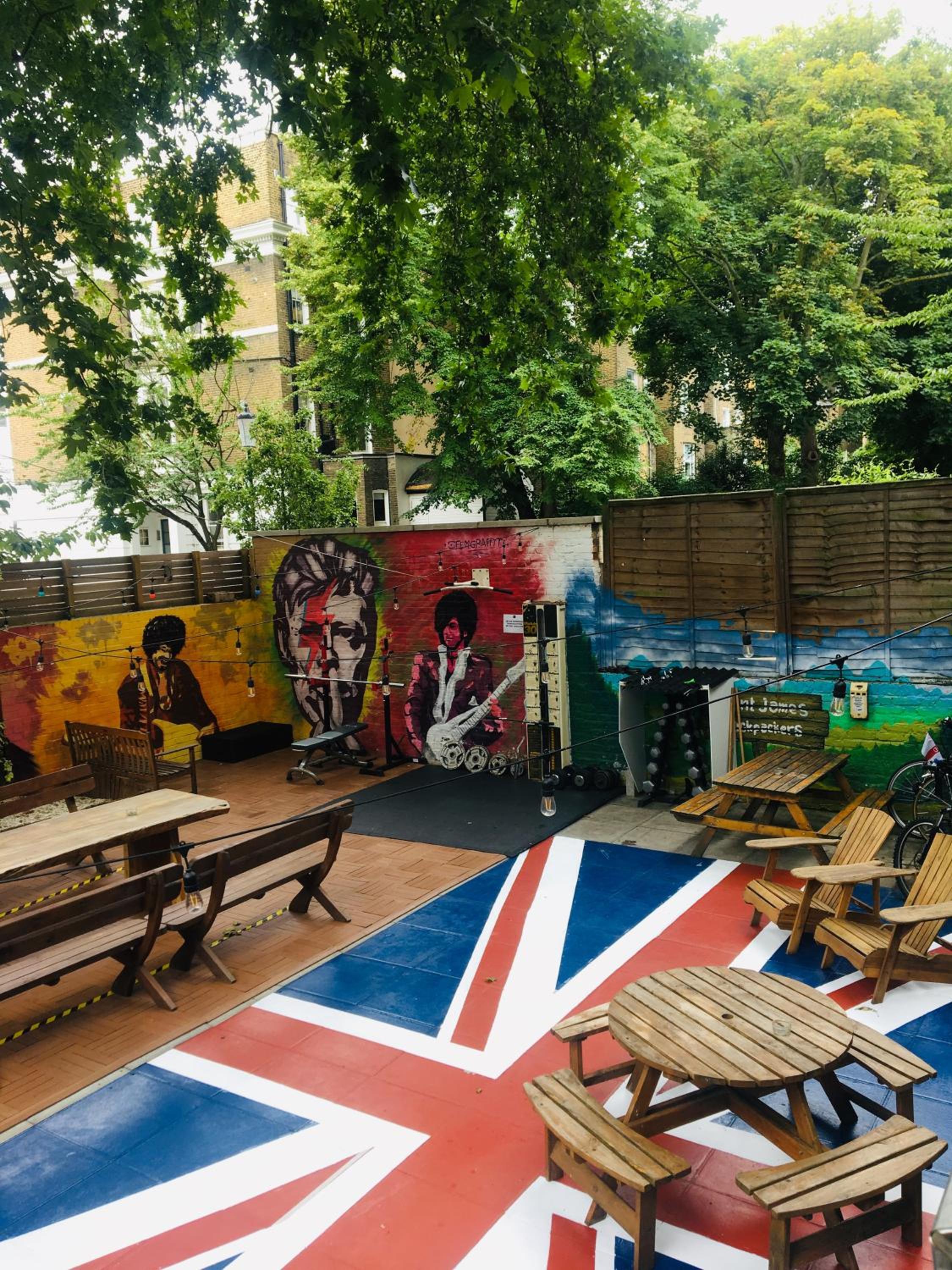 outdoor bbq area