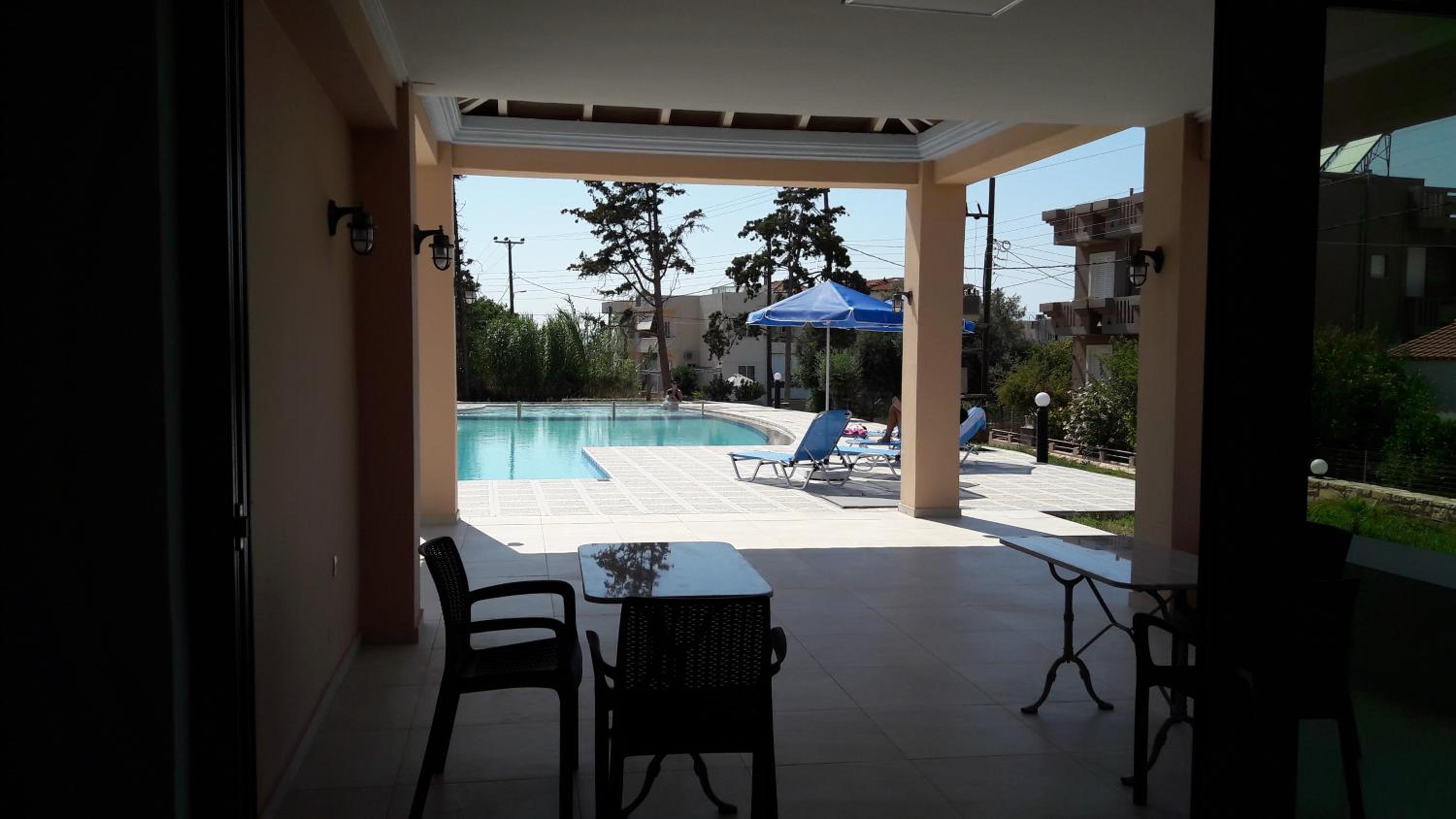 outdoor BBQ area