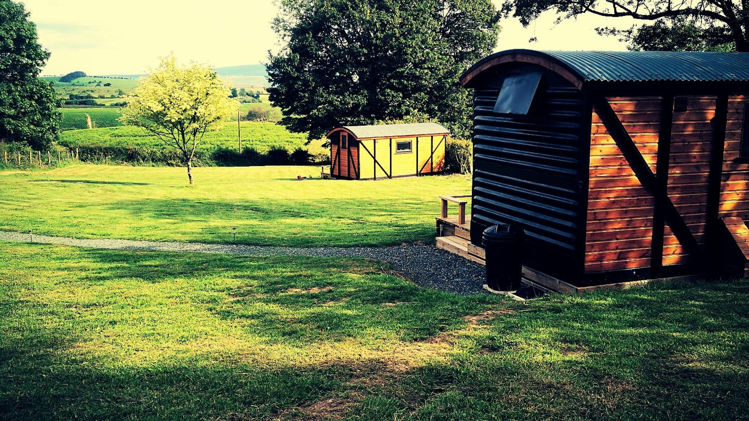 pen-rhos luxury glamping "The Hare Hut" view 5