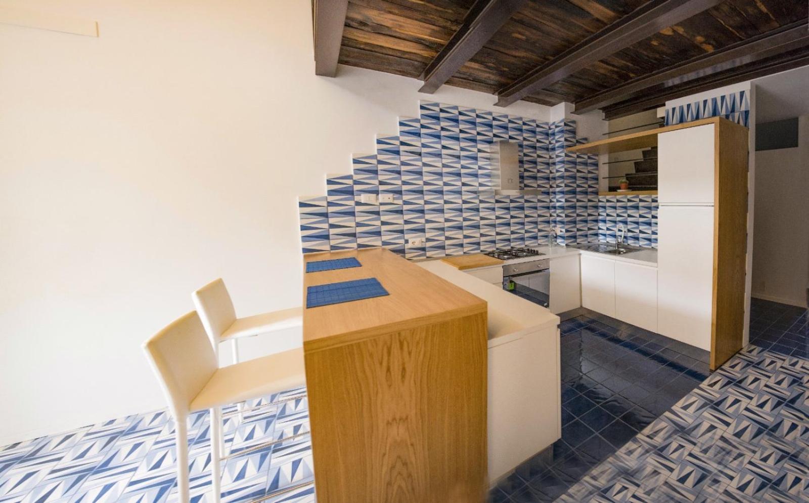 Blu Marina en Vietri — kitchen
