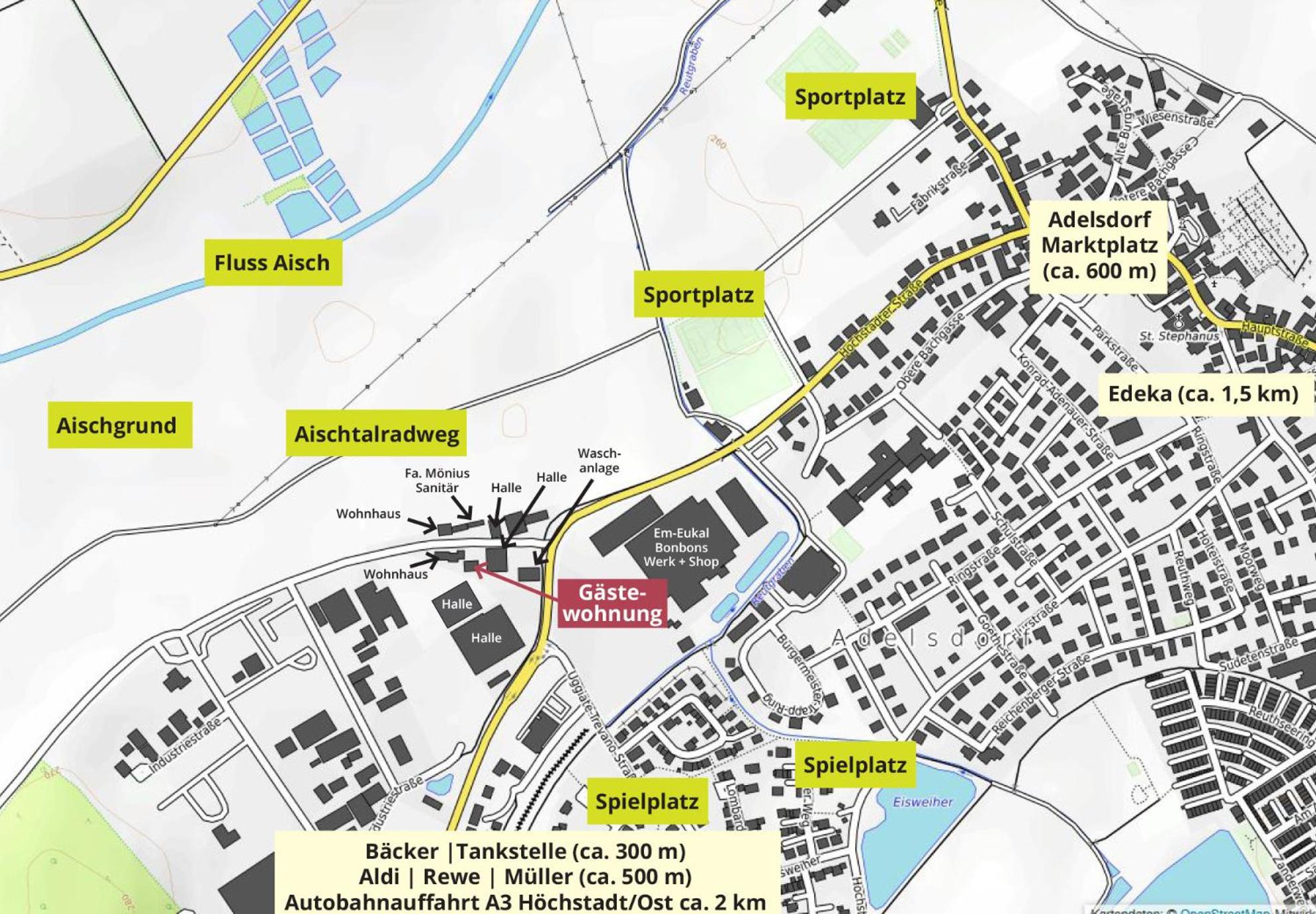 Große 120 qm Ferienwohnung für 6-12 Personen mit Parkplatz nahe Bamberg