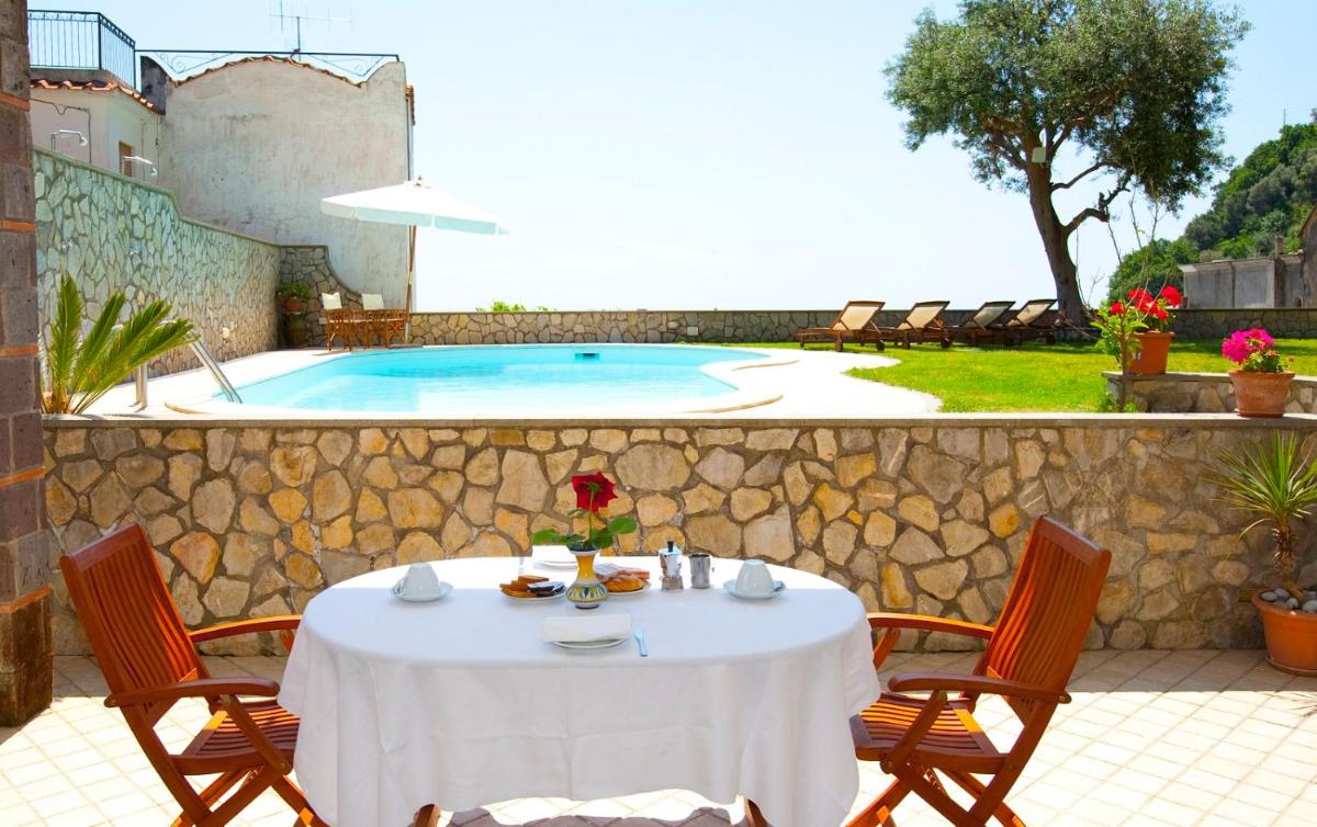 outdoor BBQ area