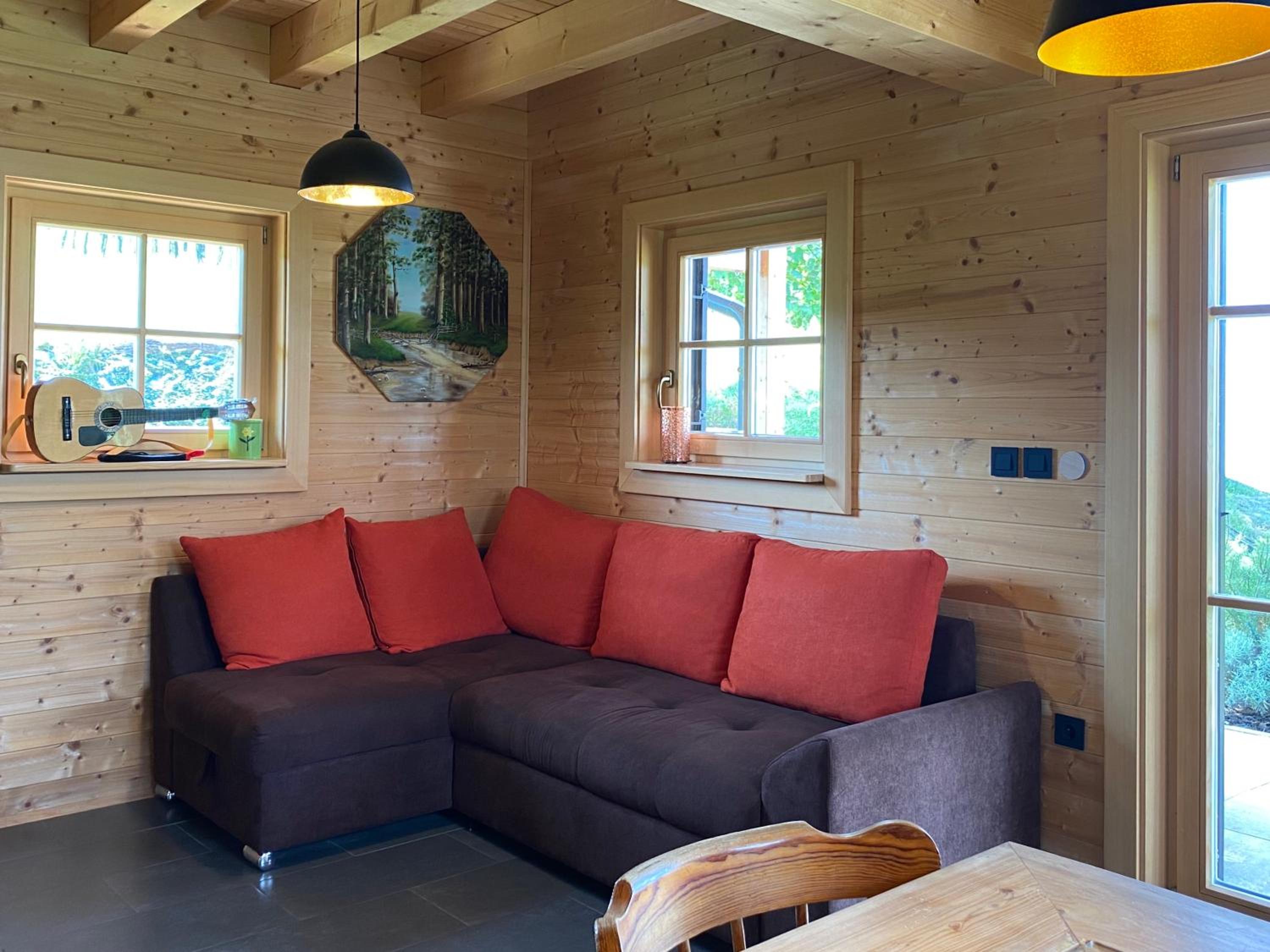Loghouse Brunka - Escape from life on a highway view 2