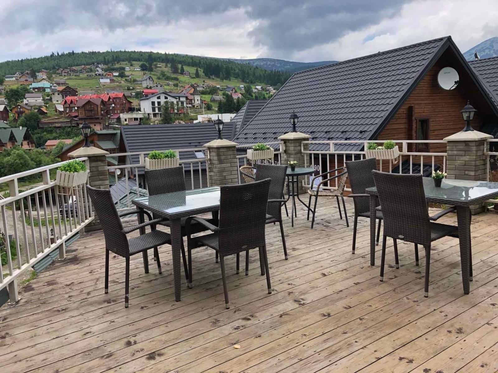 outdoor BBQ area