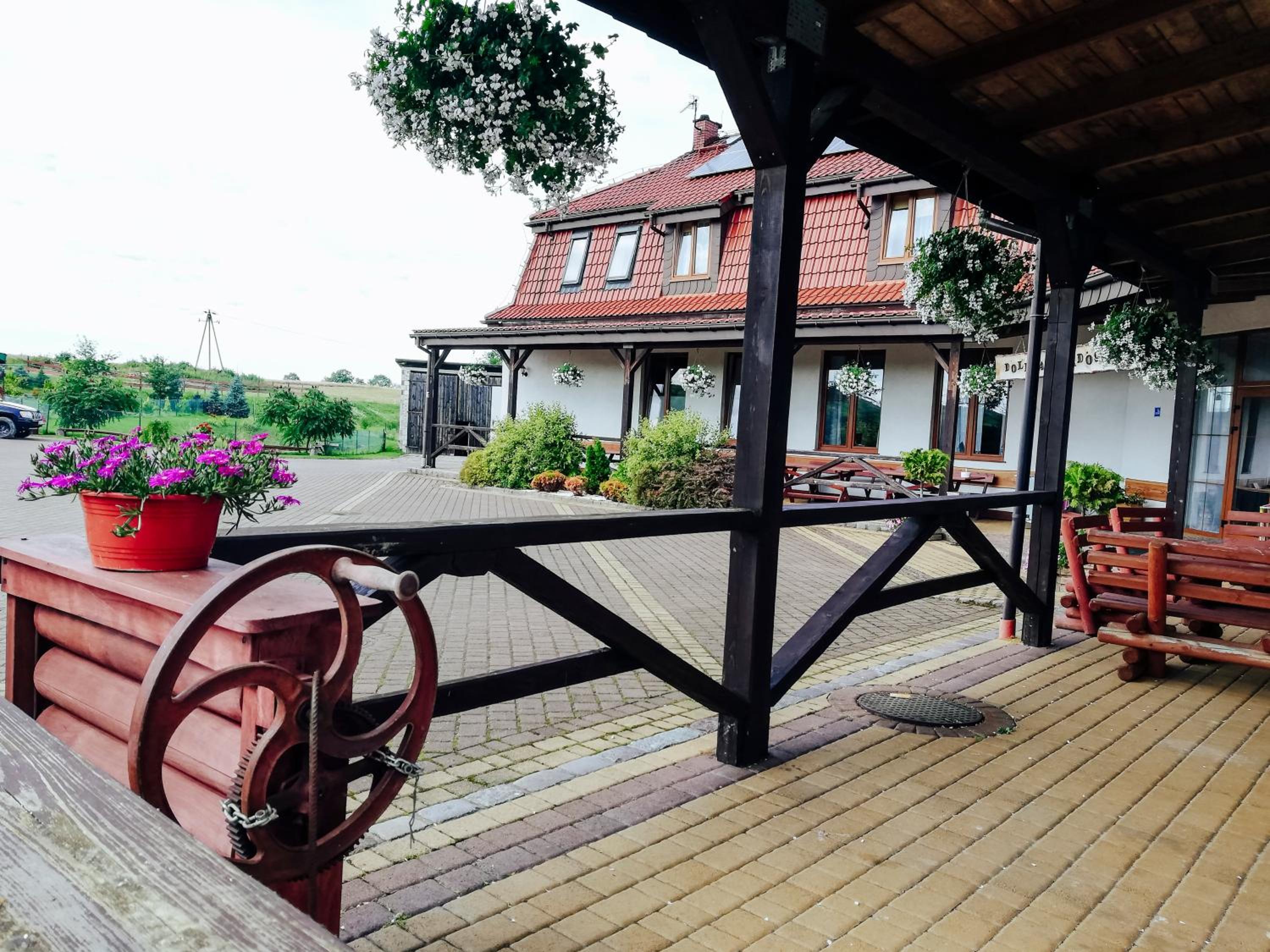 outdoor BBQ area