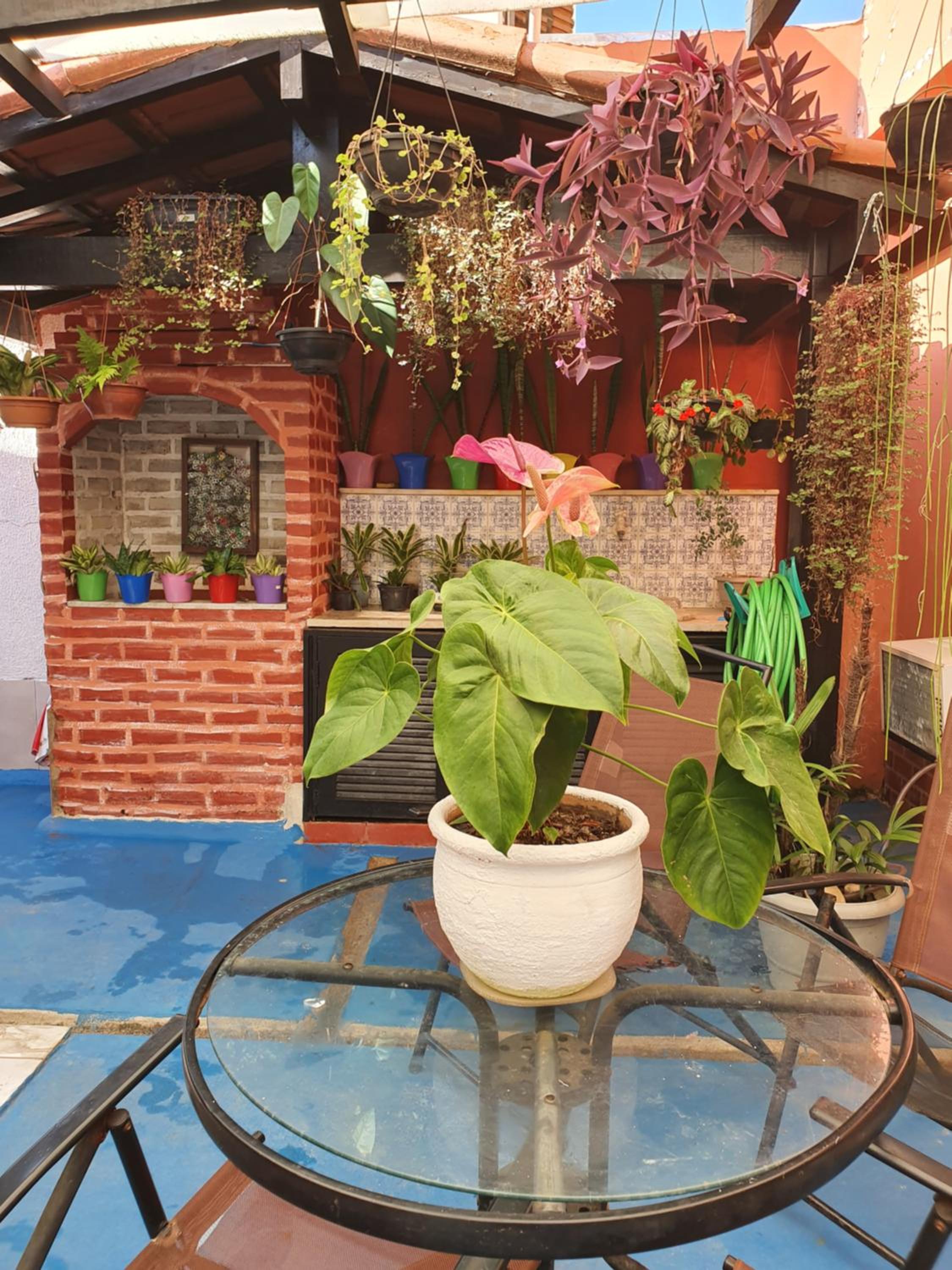 outdoor BBQ area