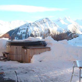 outdoor BBQ area