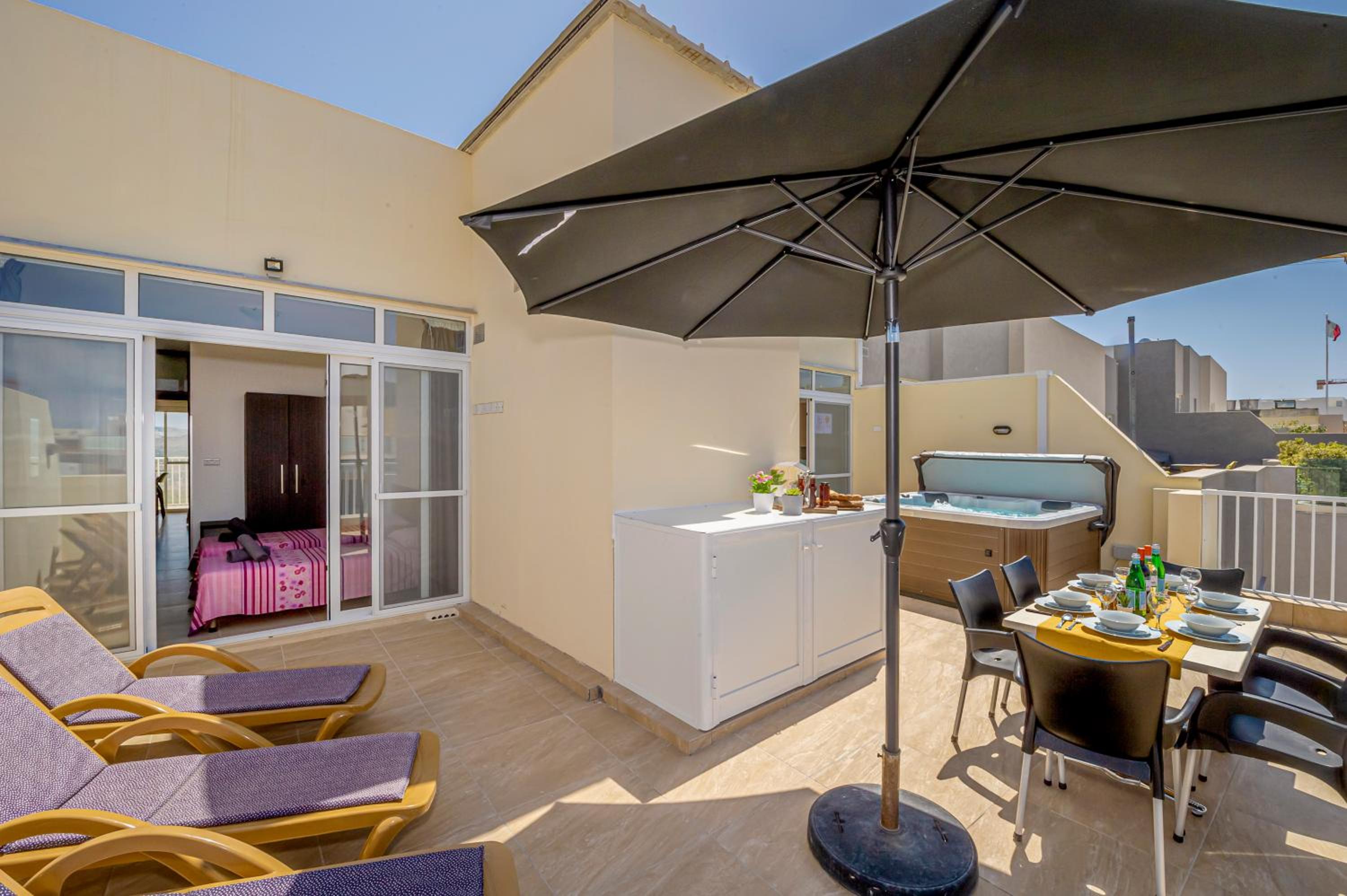 Summer Breeze Penthouse with private Hot Tub & terrace with panoramic views, by Getawaysmalta view 2