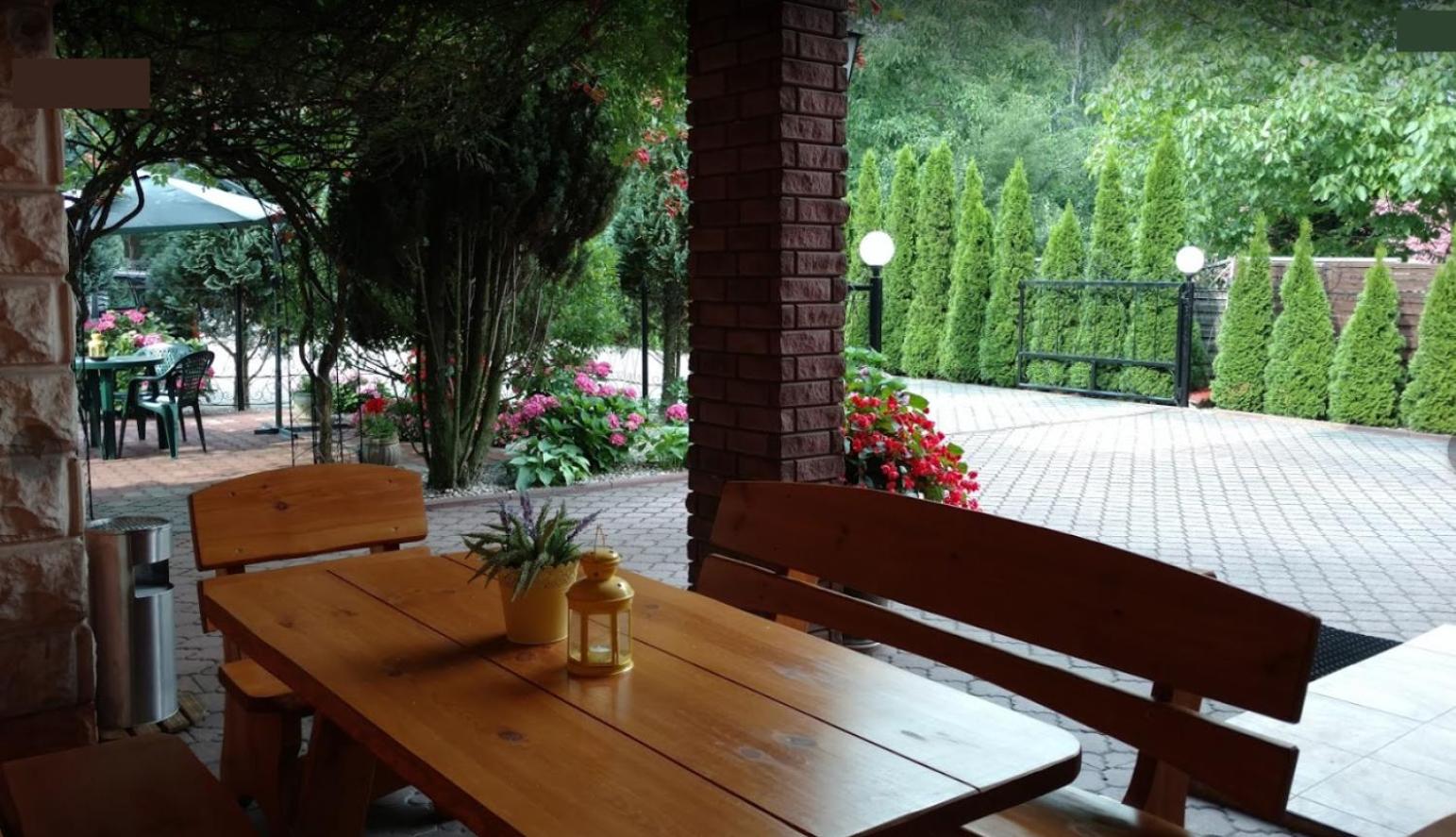 outdoor BBQ area