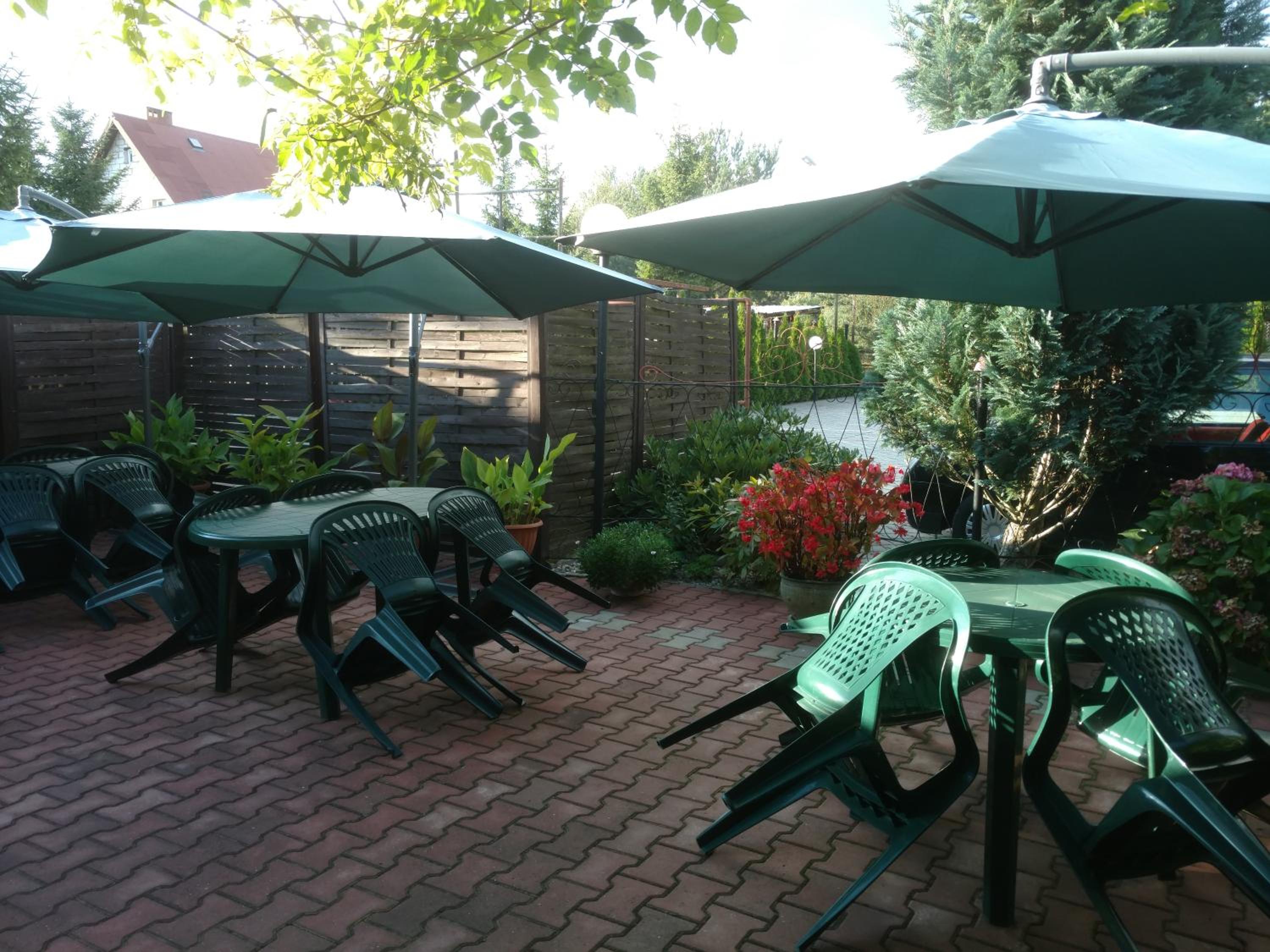 outdoor BBQ area