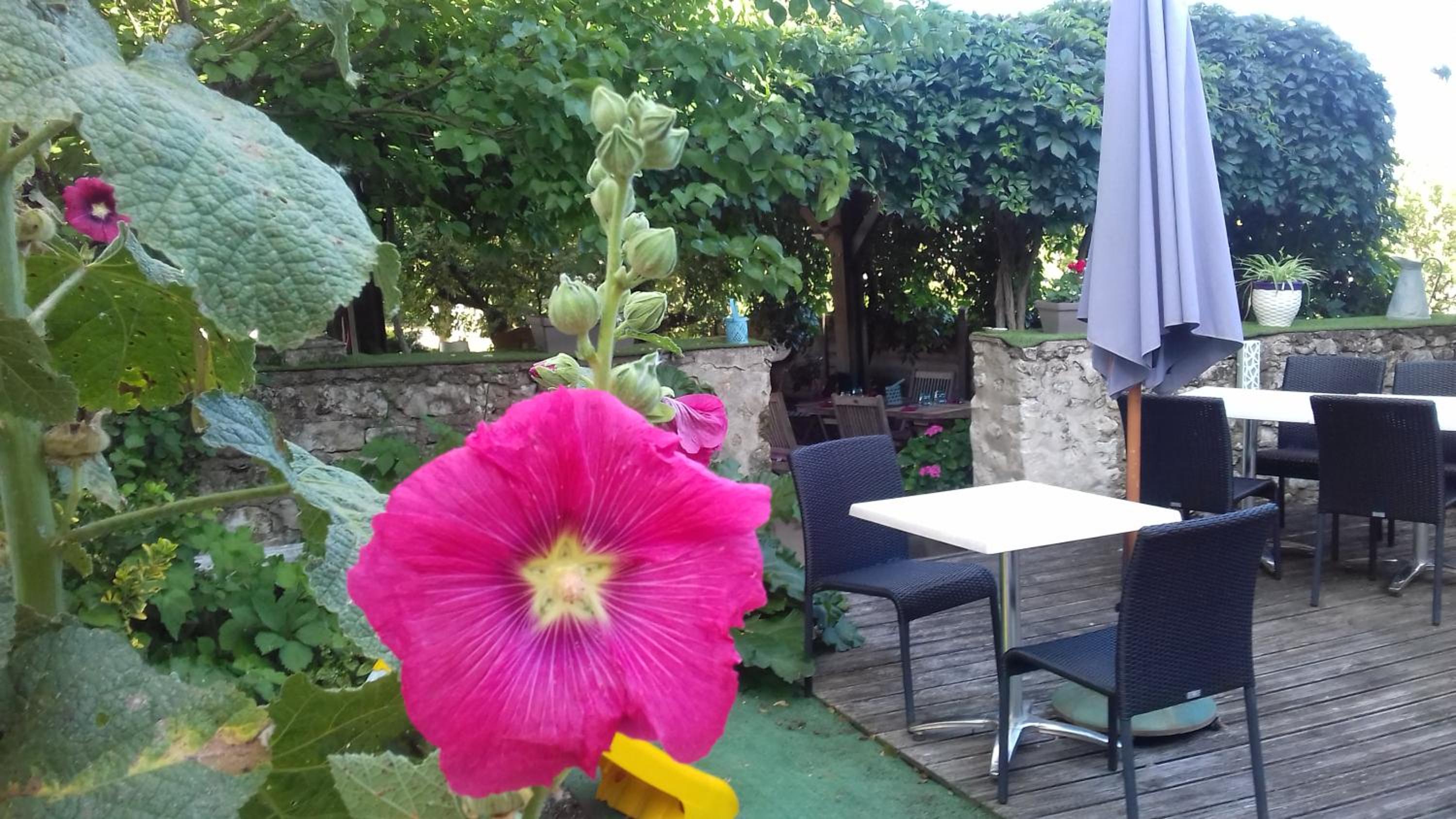 outdoor BBQ area
