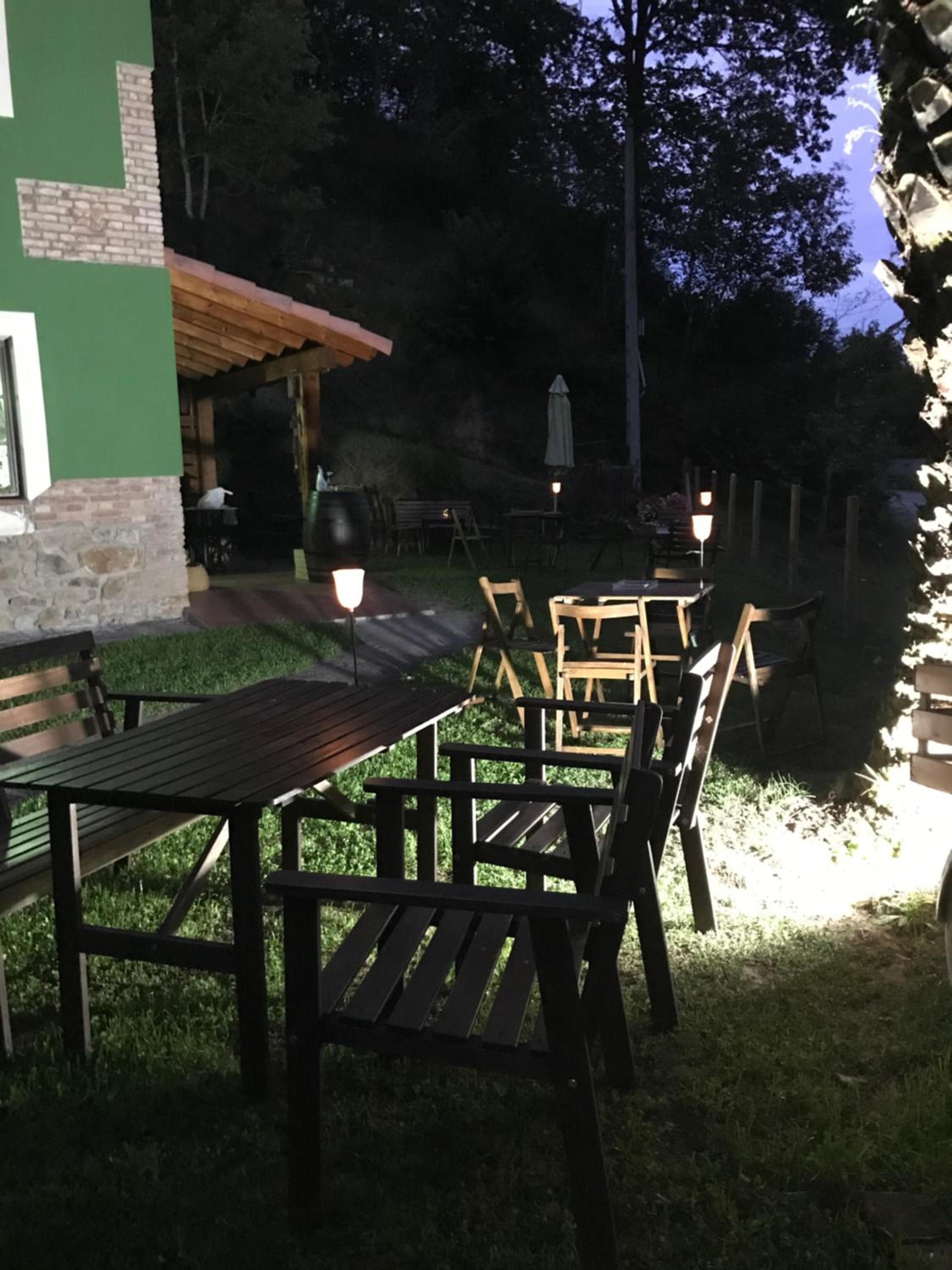 outdoor BBQ area