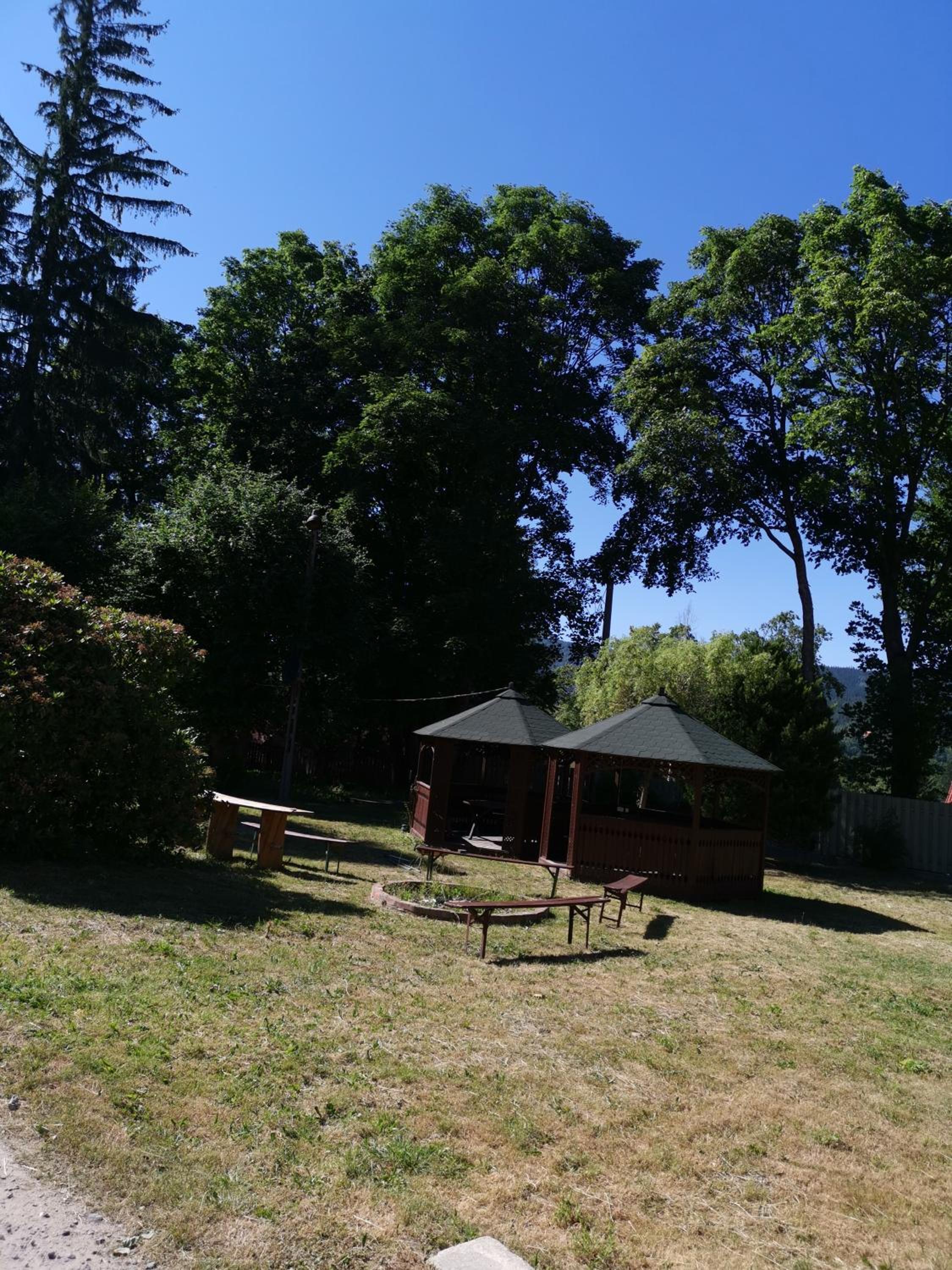 outdoor BBQ area