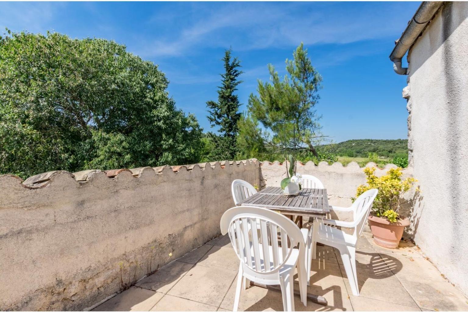 outdoor BBQ area
