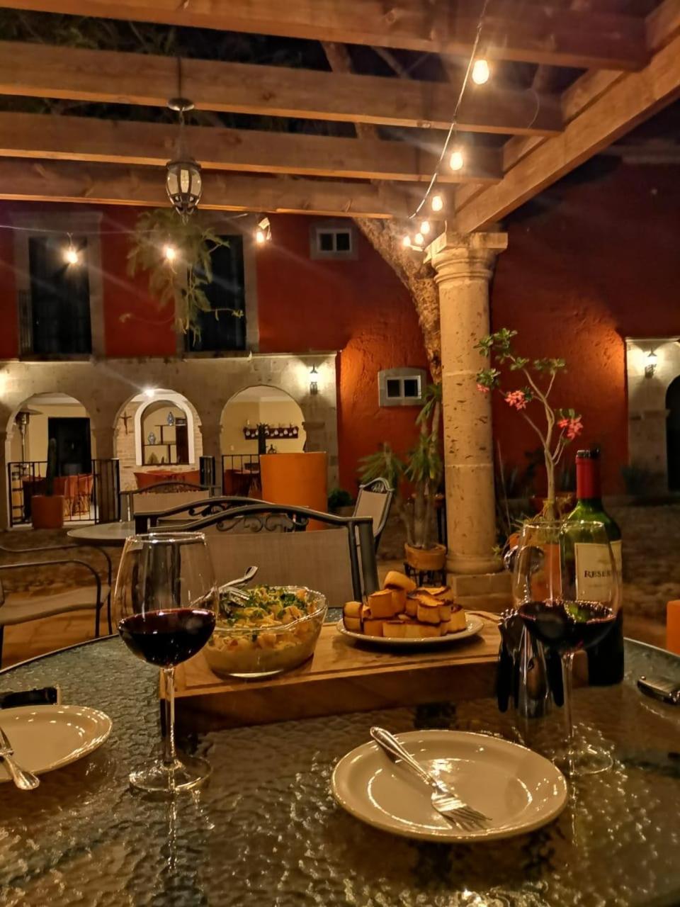 outdoor BBQ area