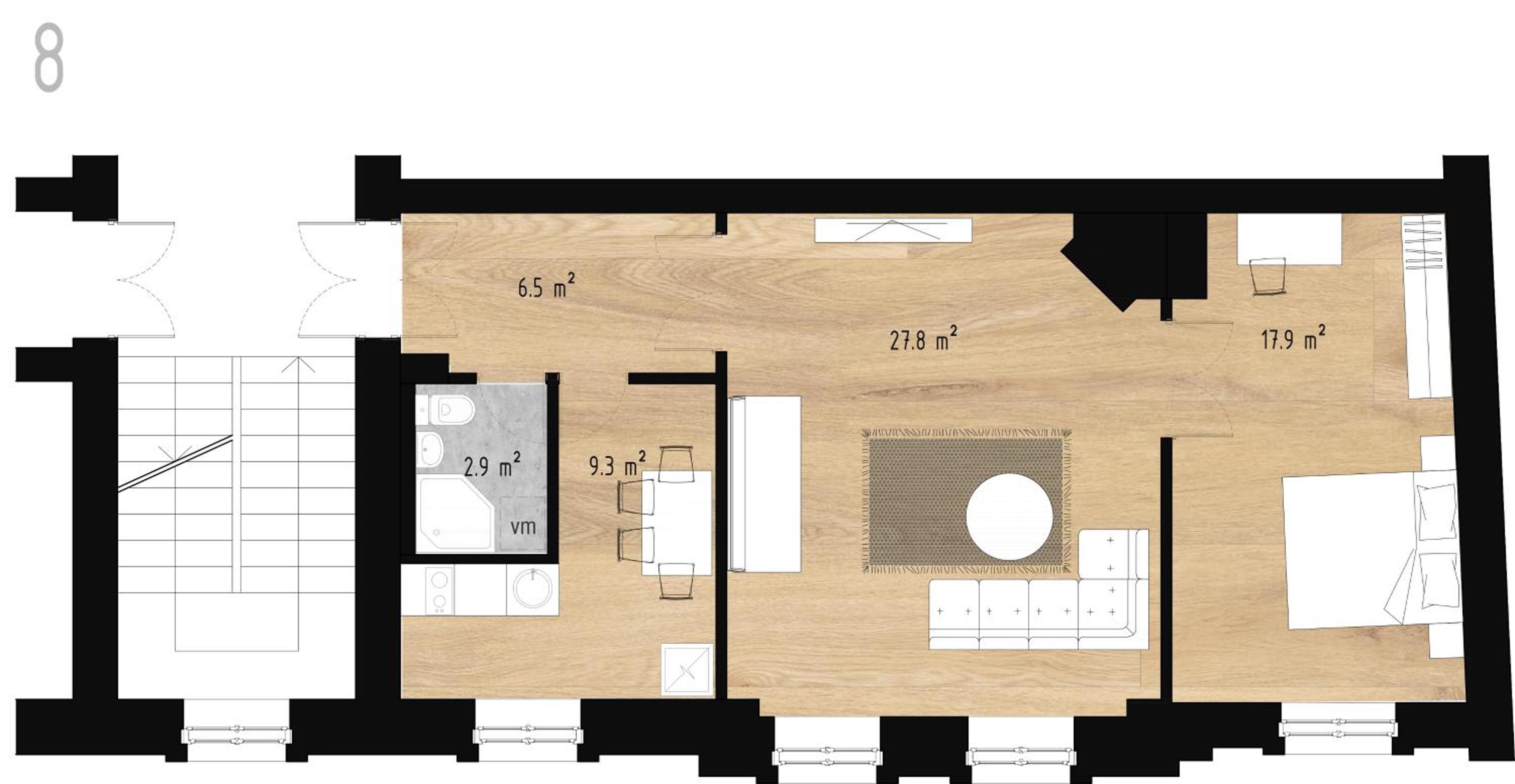 Ancient Storie's AP 65sqm Renovated Free parking view 2