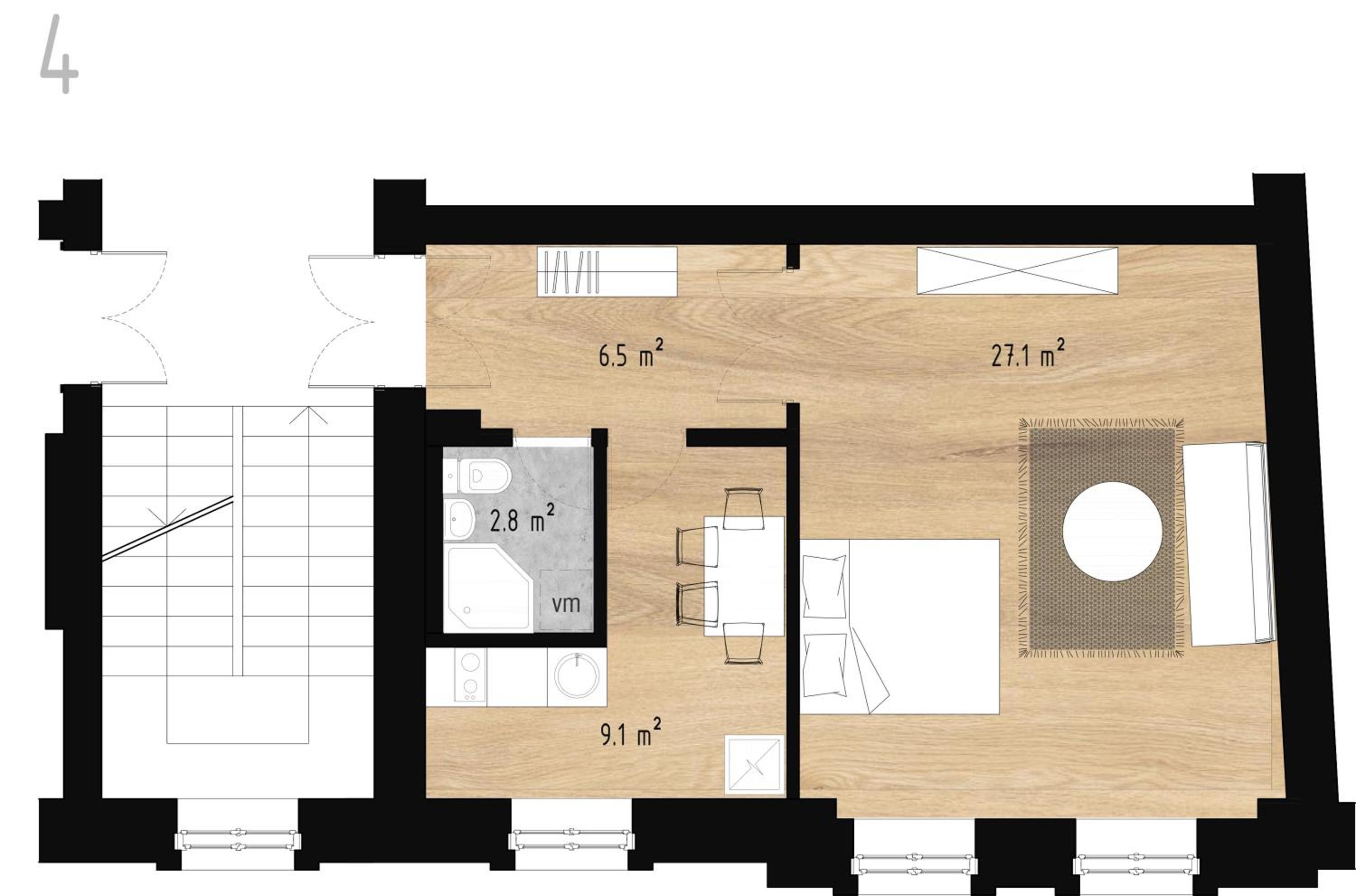 Cozy Storie's AP, 47,2sqm, Renovated 2020, Free parking view 2