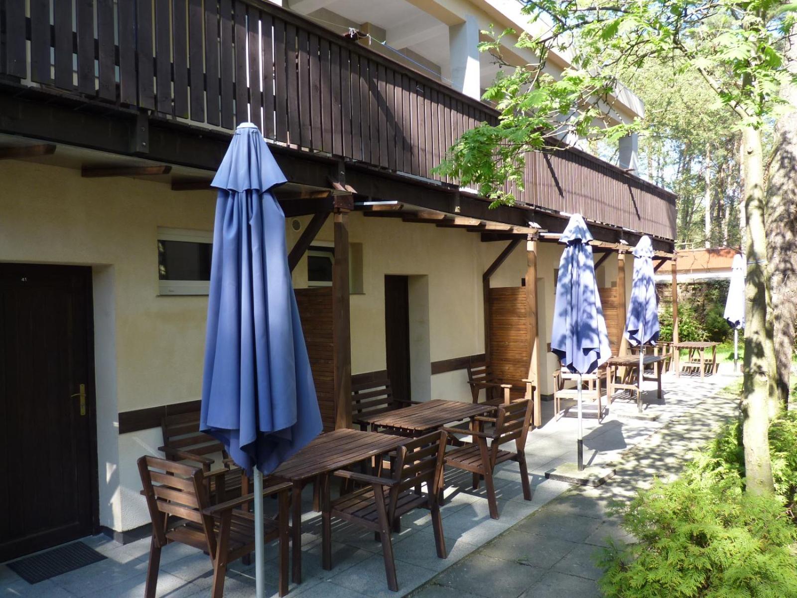 outdoor BBQ area