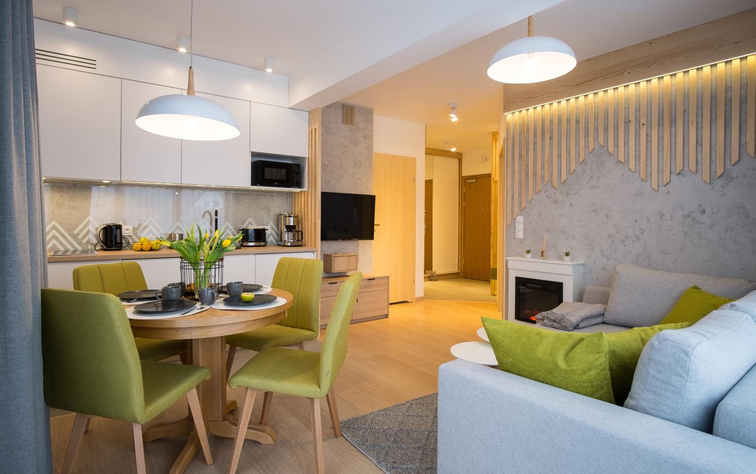 Apartament Modern Green w centrum z widokiem na Giewont view 2
