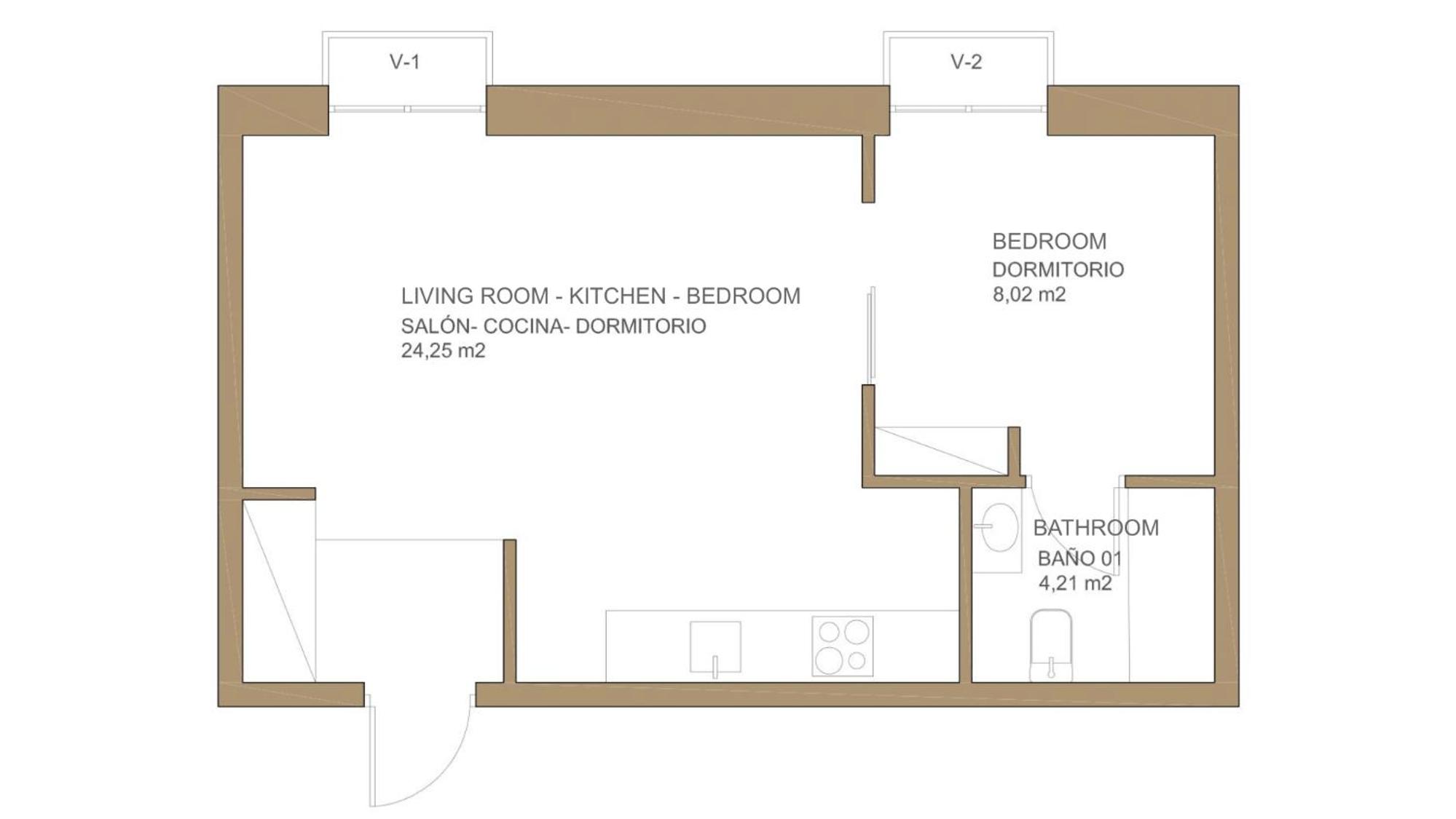 1 bedroom 1 bathroom furnished - Chueca - bright in downtown area - MintyStay view 5