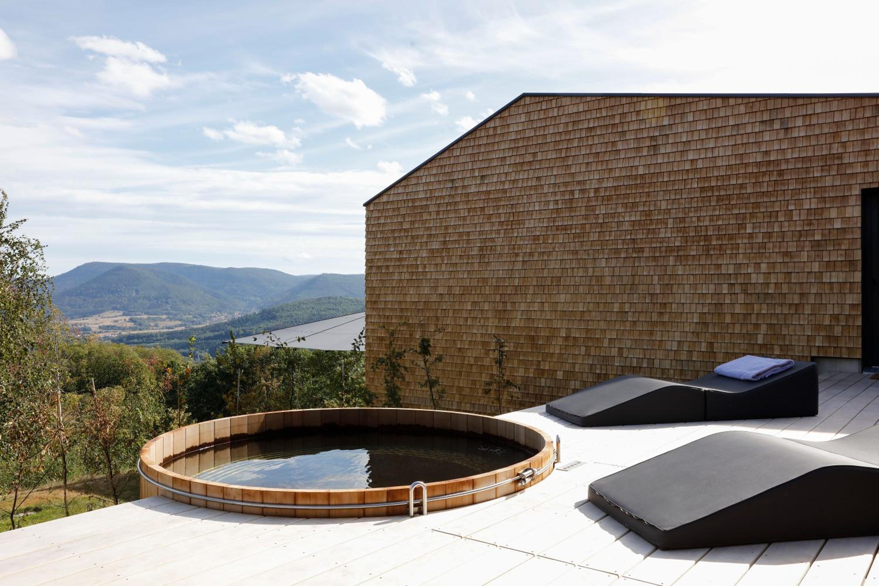 outdoor BBQ area